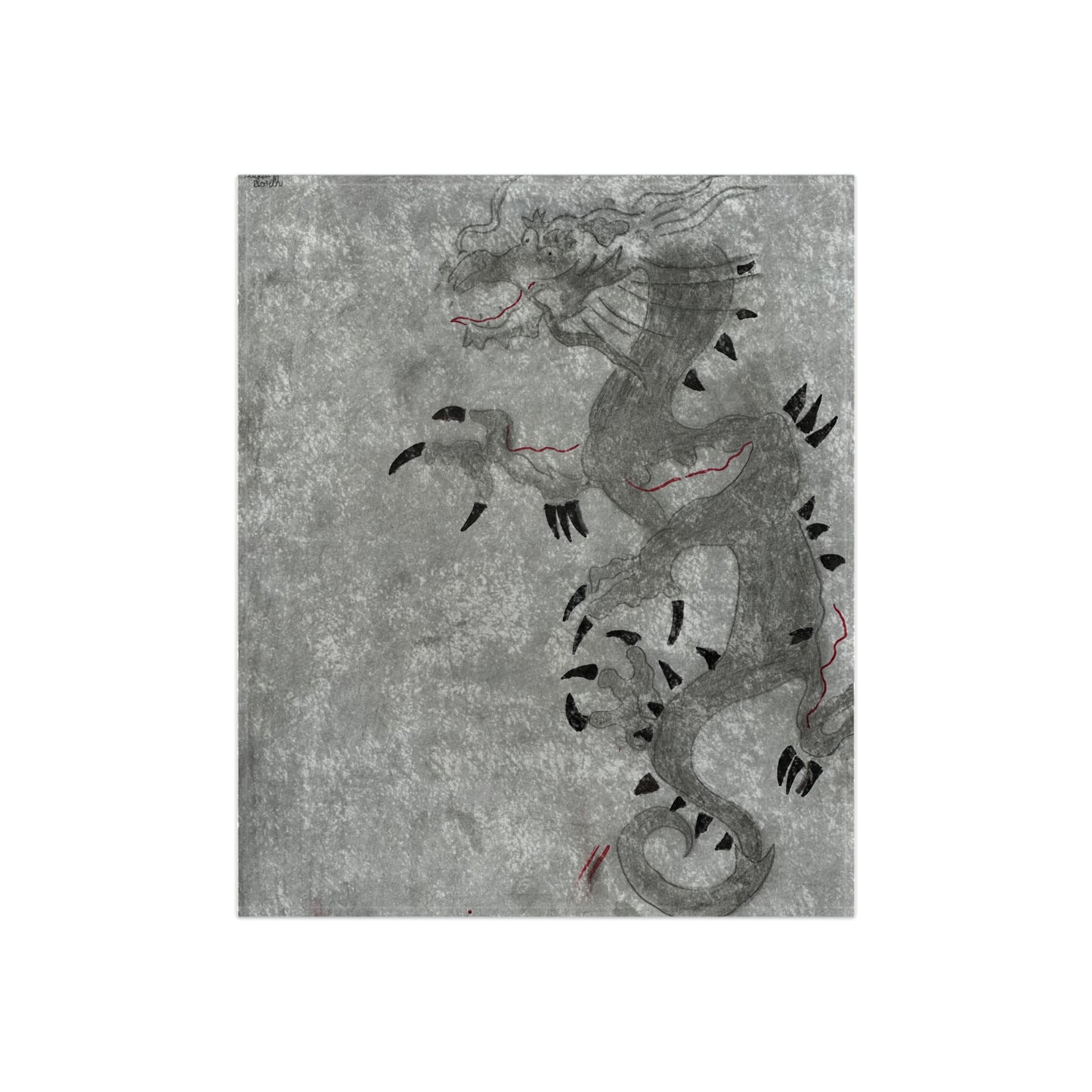 Dragon Anime Crushed Velvet Blanket