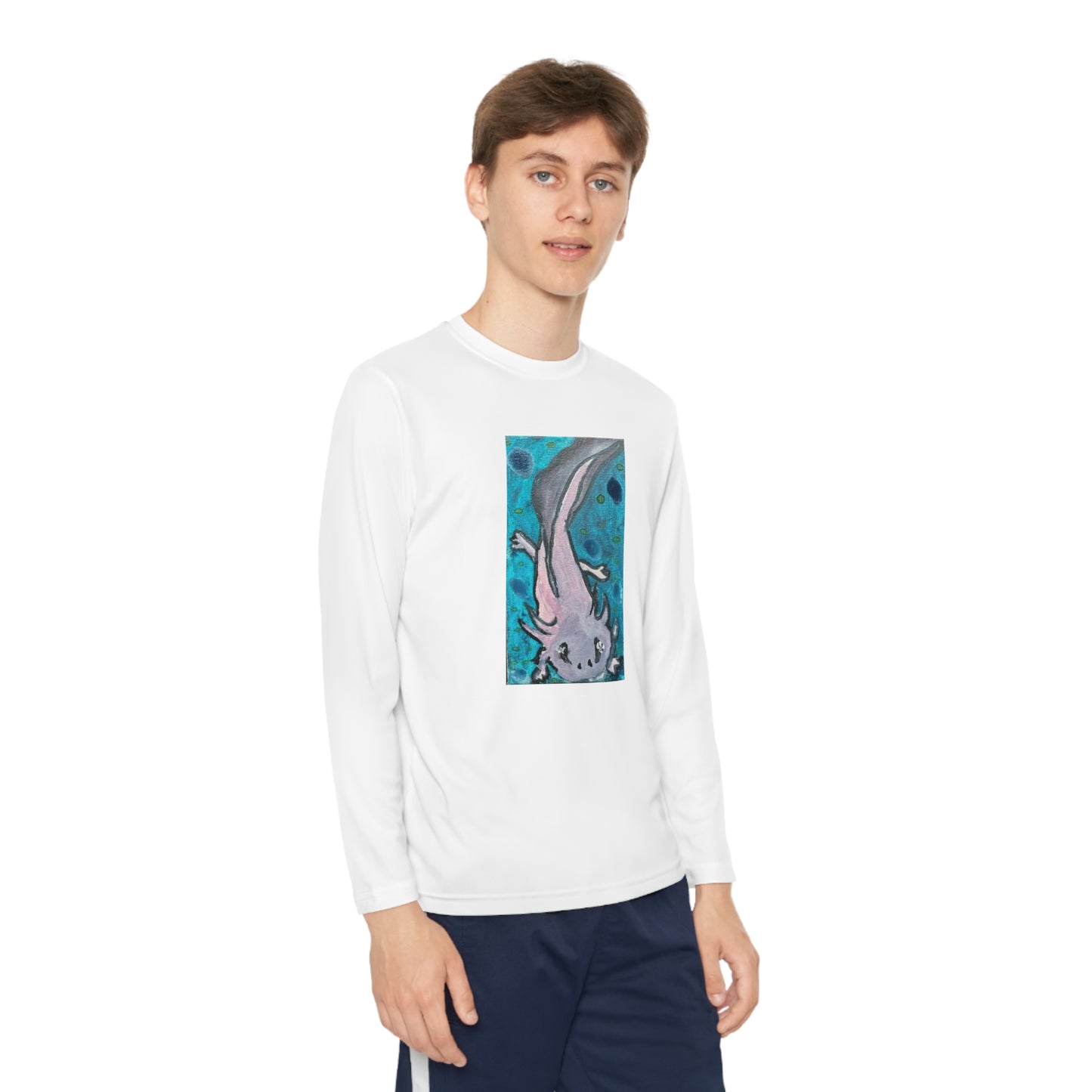 Amazing Axolotl Youth Long Sleeve Competitor Tee