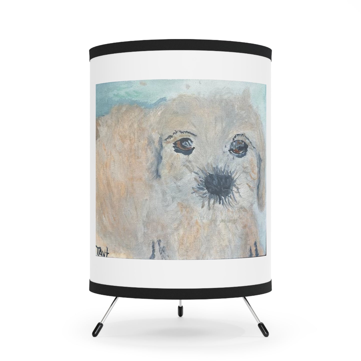 Cutie Pie Tripod Lamp with High-Res Printed Shade