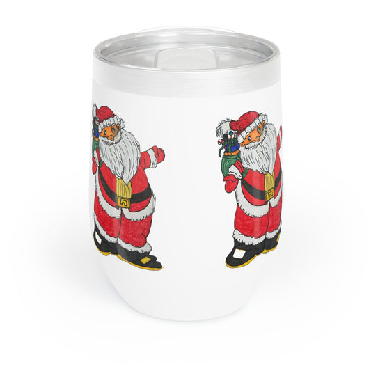 Bowl Full of Jelly Santa Chill Wine Tumbler