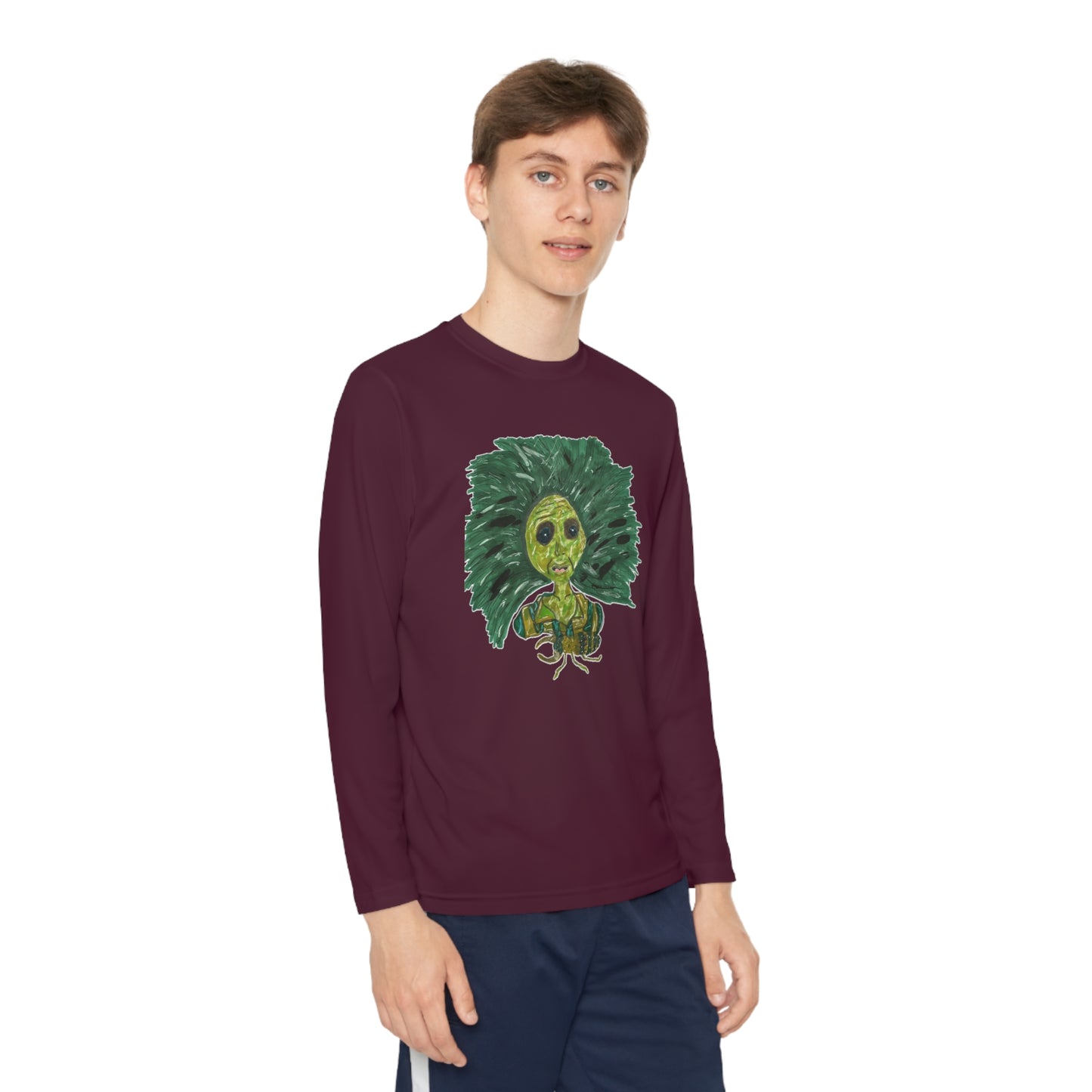 Green Lady Youth Long Sleeve Competitor Tee