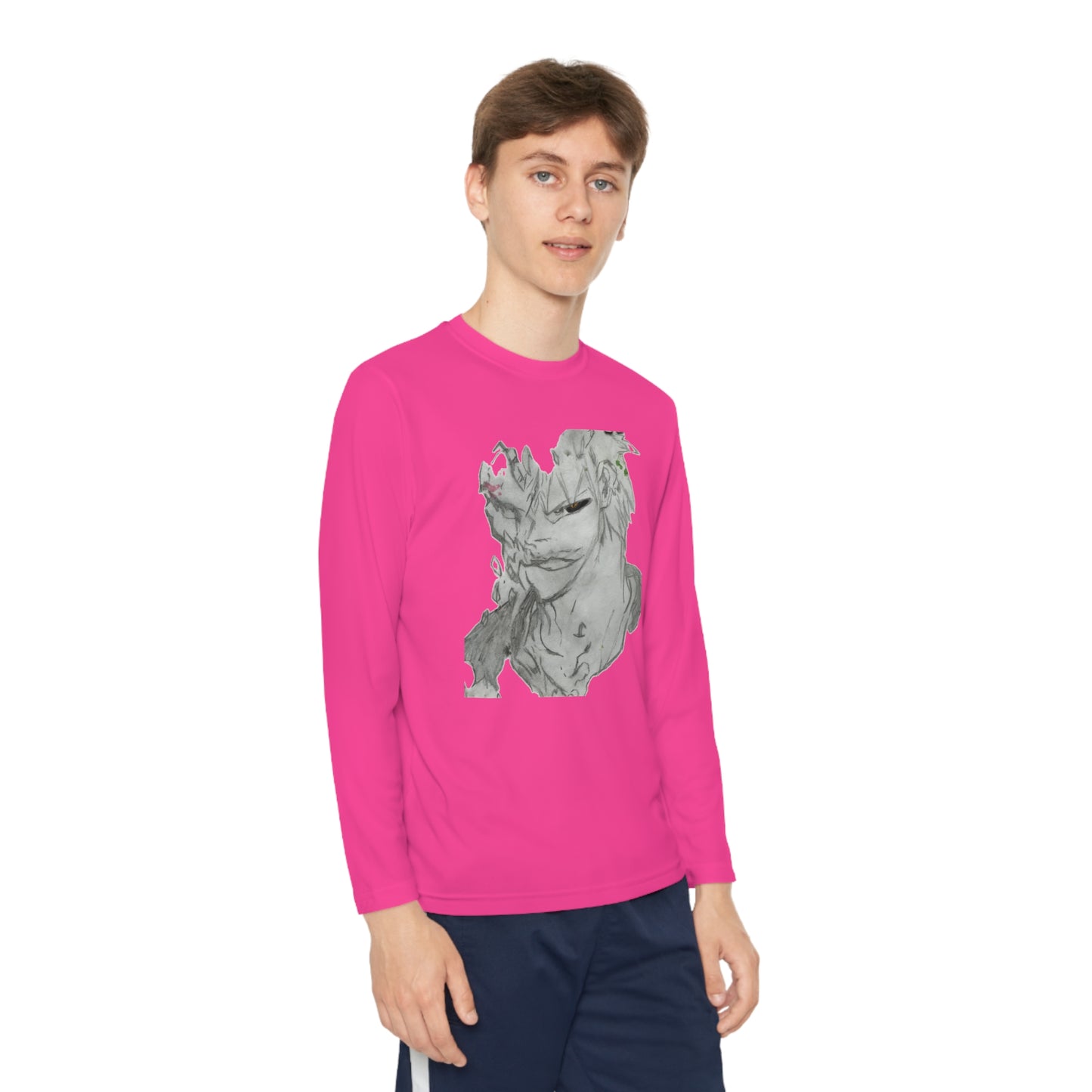 Anime Man Youth Long Sleeve Competitor Tee