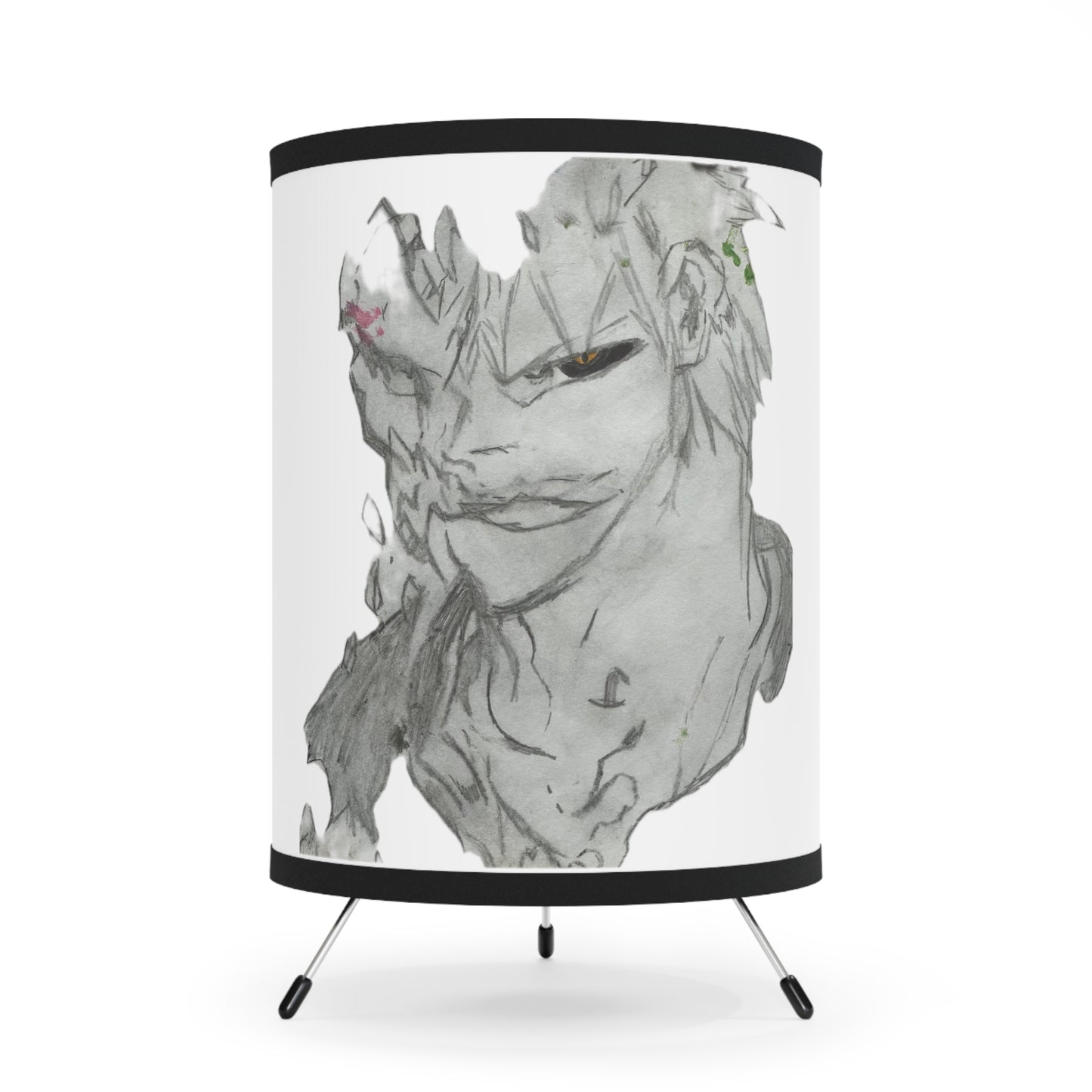 Anime Man Tripod Lamp with High-Res Printed Shade