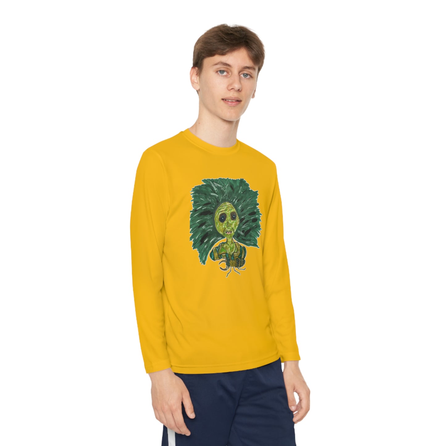 Green Lady Youth Long Sleeve Competitor Tee