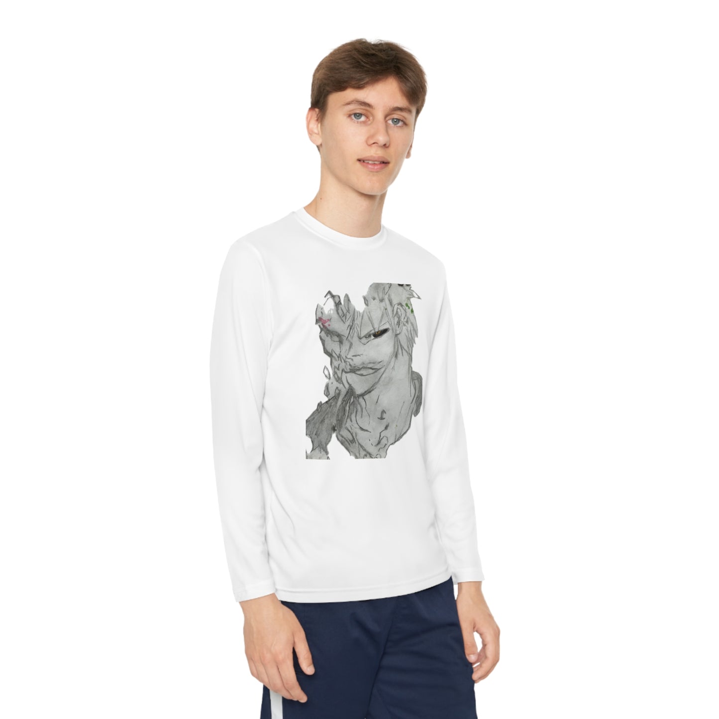 Anime Man Youth Long Sleeve Competitor Tee