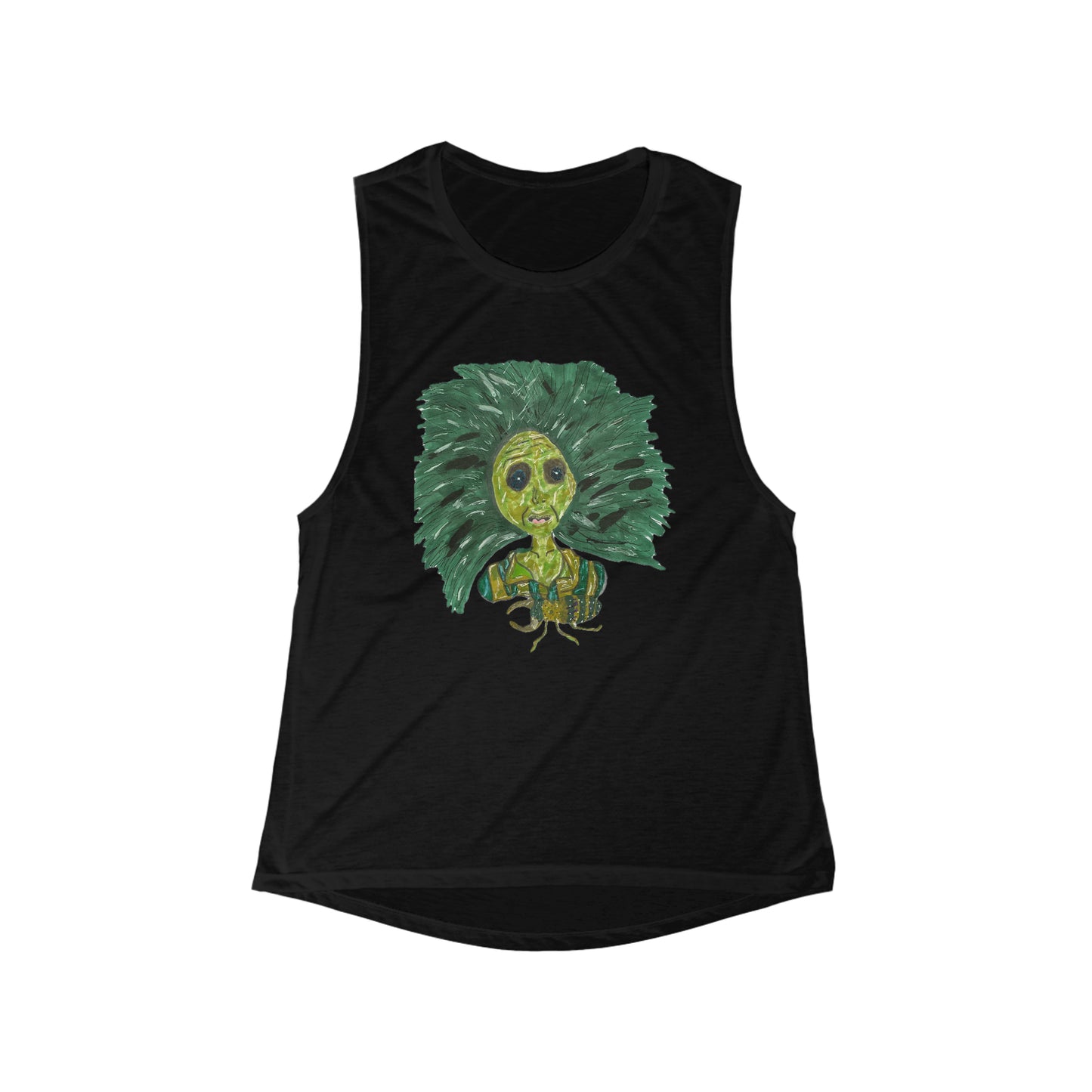 Green Lady Women's Flowy Scoop Muscle Tank