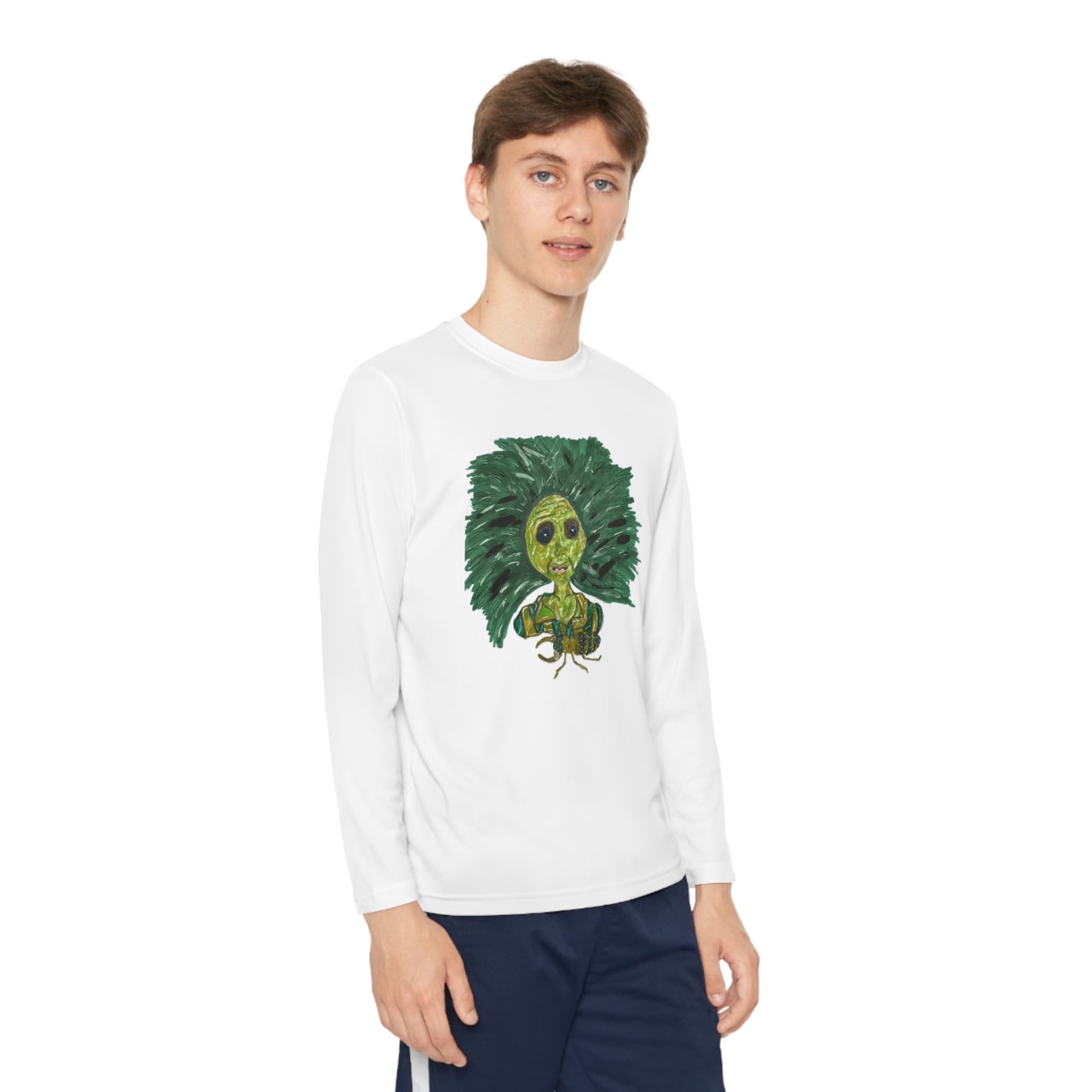 Green Lady Youth Long Sleeve Competitor Tee