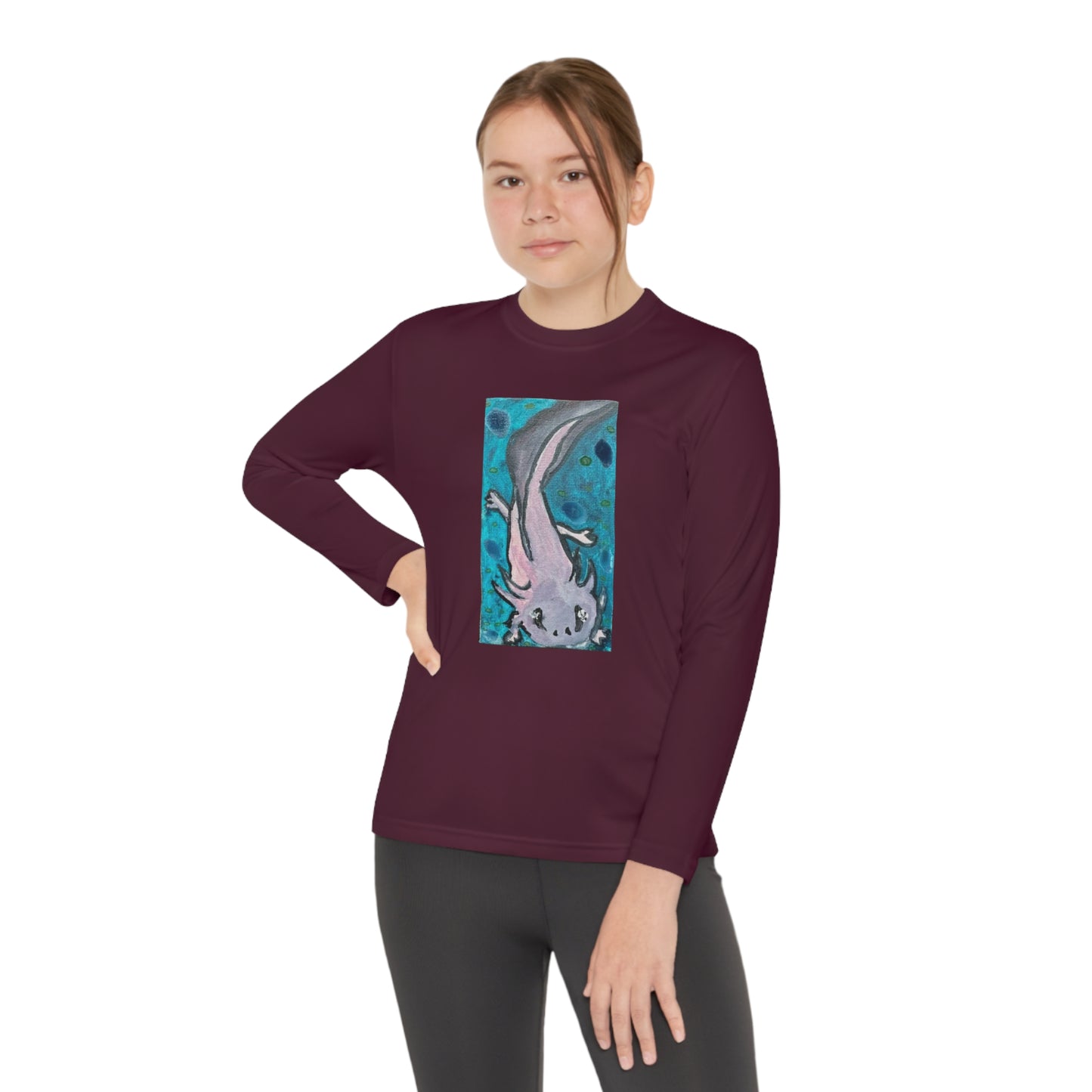 Amazing Axolotl Youth Long Sleeve Competitor Tee