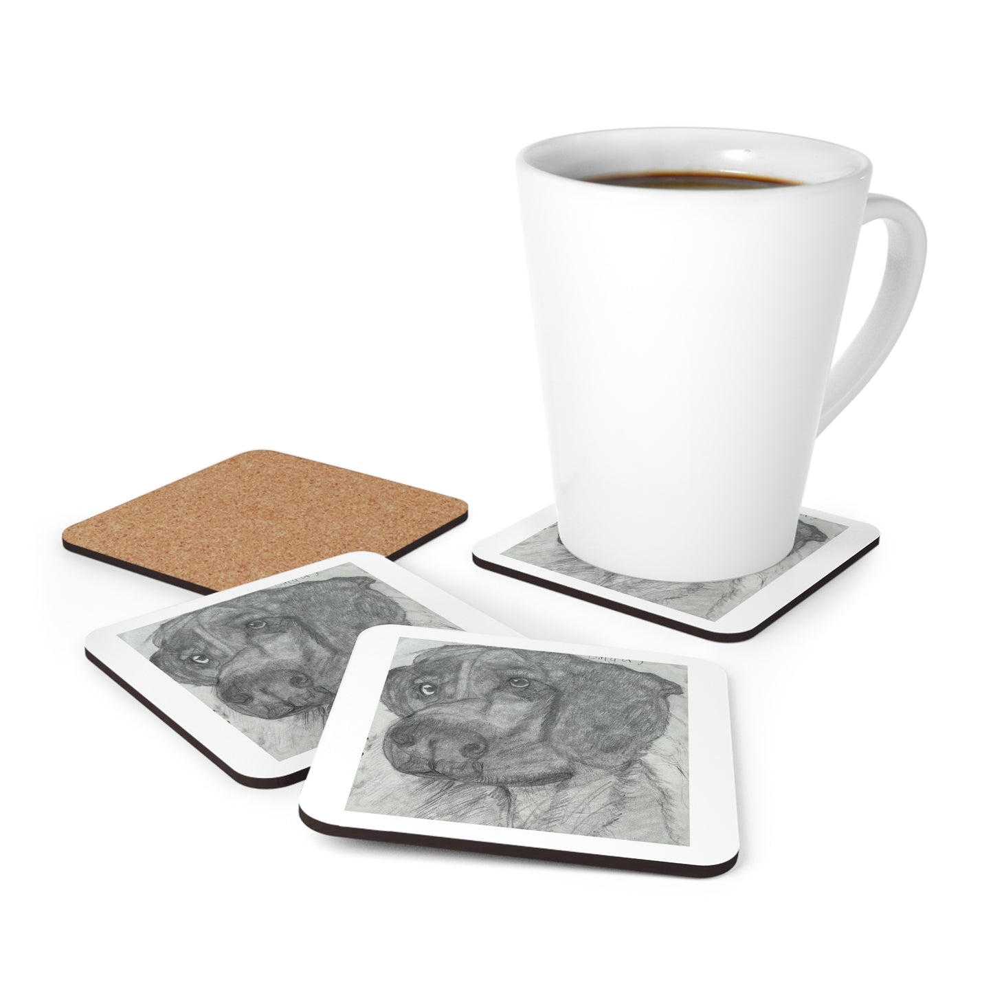 Bestie Bingers Corkwood Coaster Set