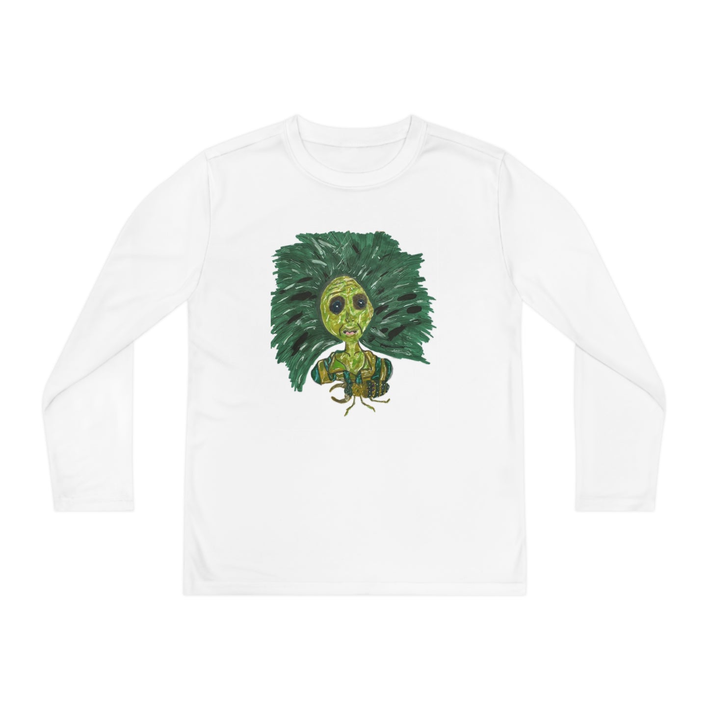 Green Lady Youth Long Sleeve Competitor Tee