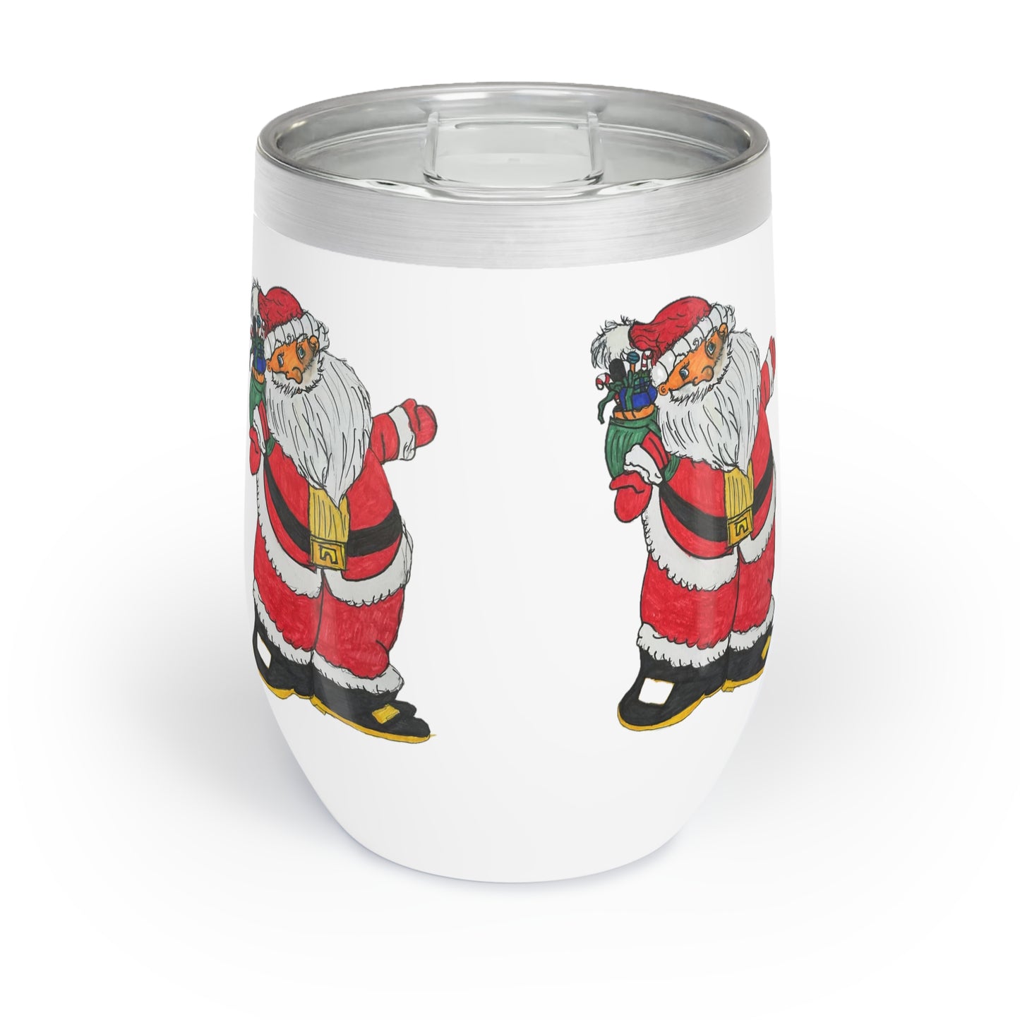 Bowl Full of Jelly Santa Chill Wine Tumbler