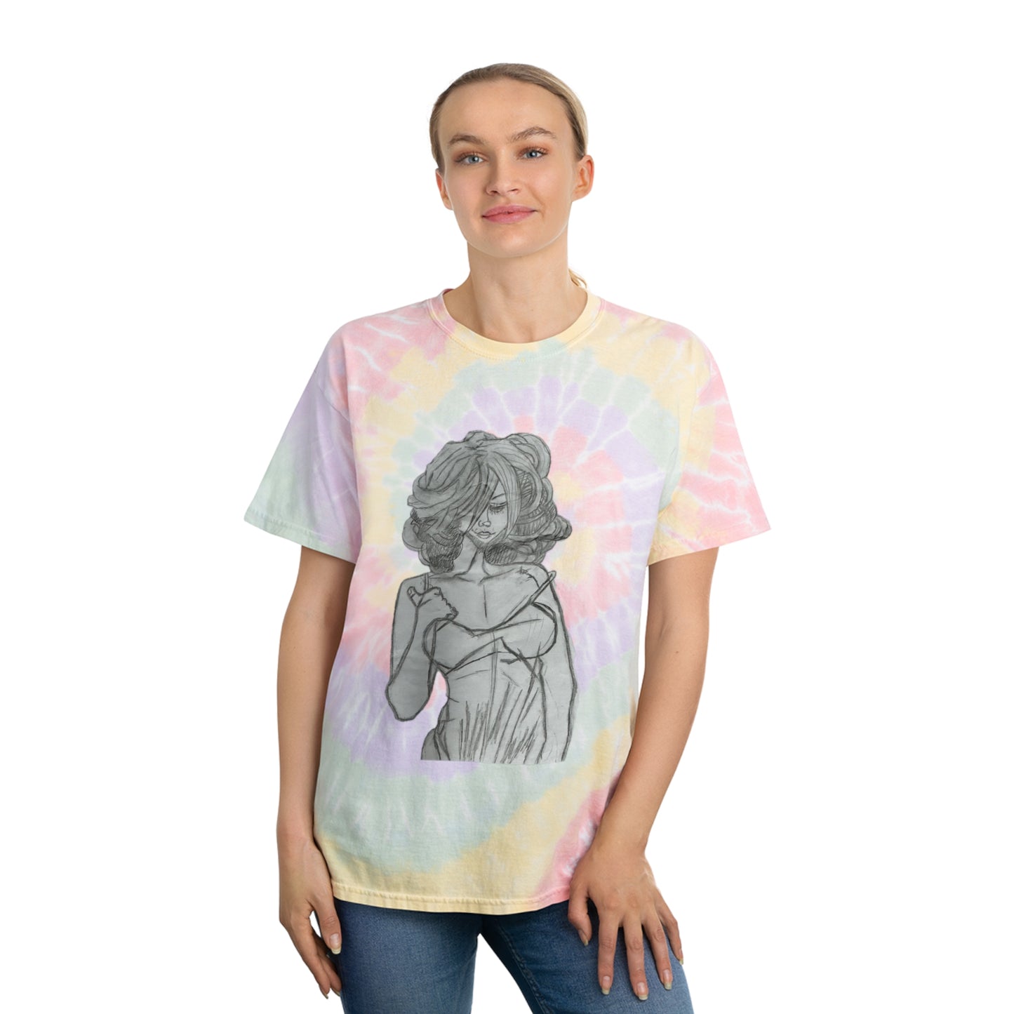 Unassuming Spirit Women's Tie-Dye Tee, Spiral
