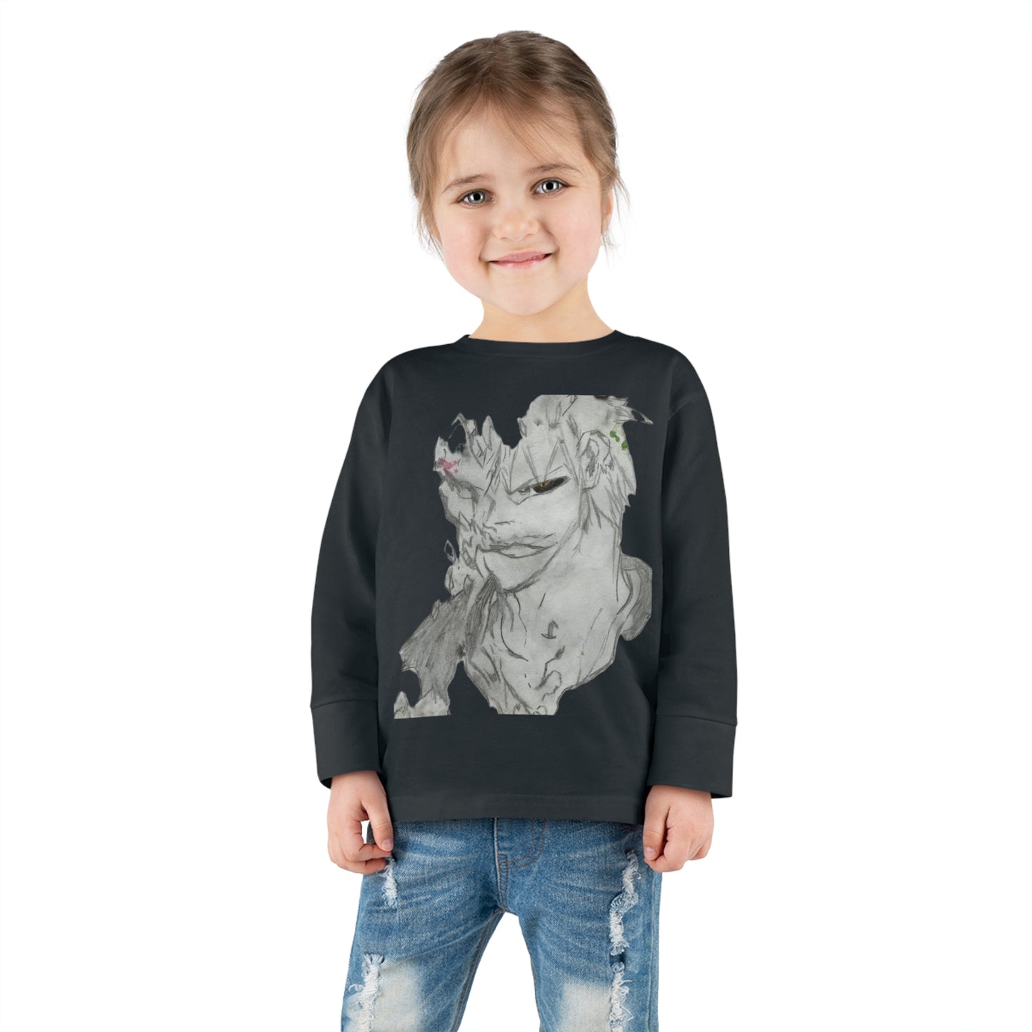 Anime Man Toddler Long Sleeve Tee