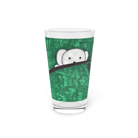 Hiding Koala Pint Glass, 16oz