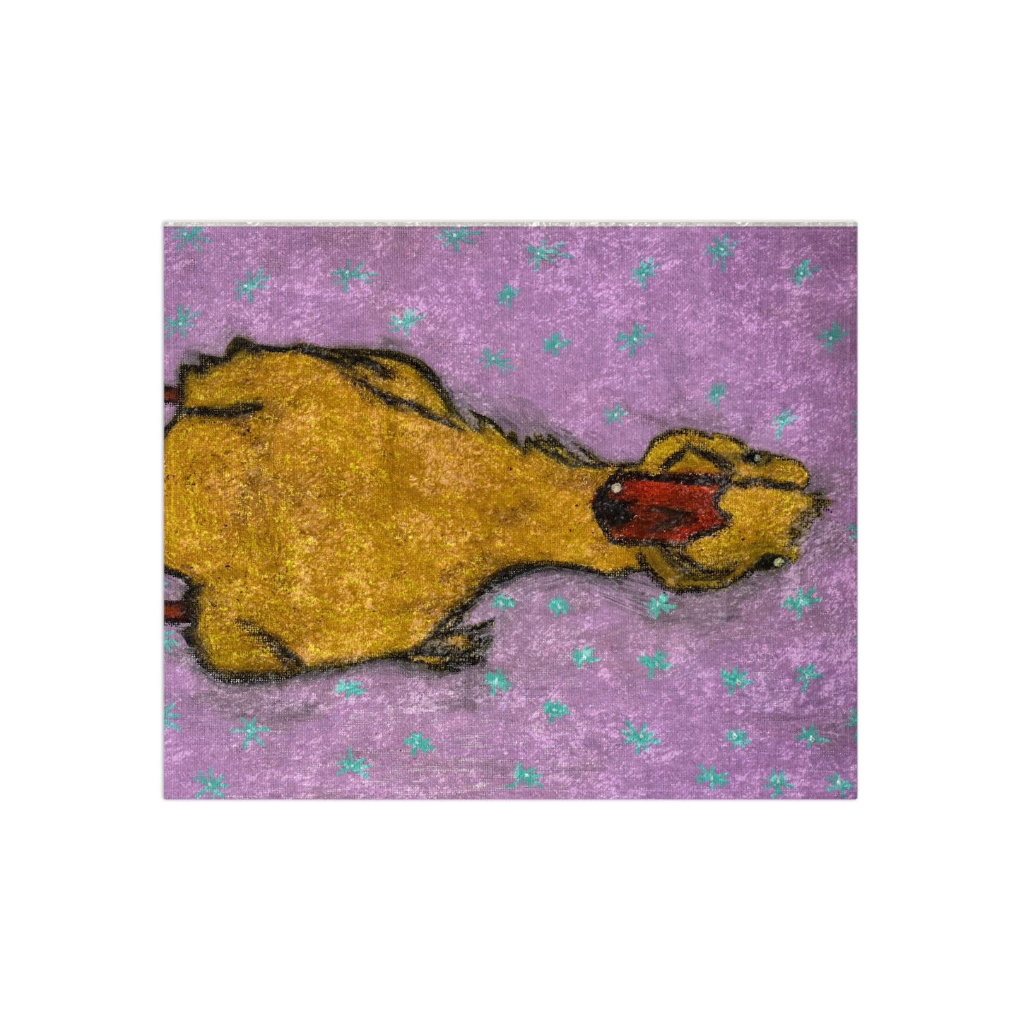 Lucky Duck Crushed Velvet Blanket