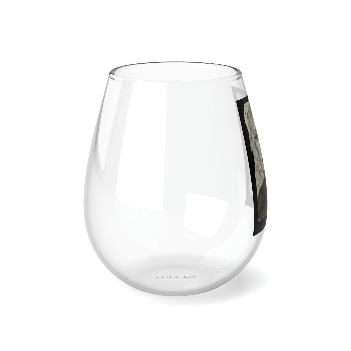 Retro 50s Leading Lady Stemless Wine Glass, 11.75oz