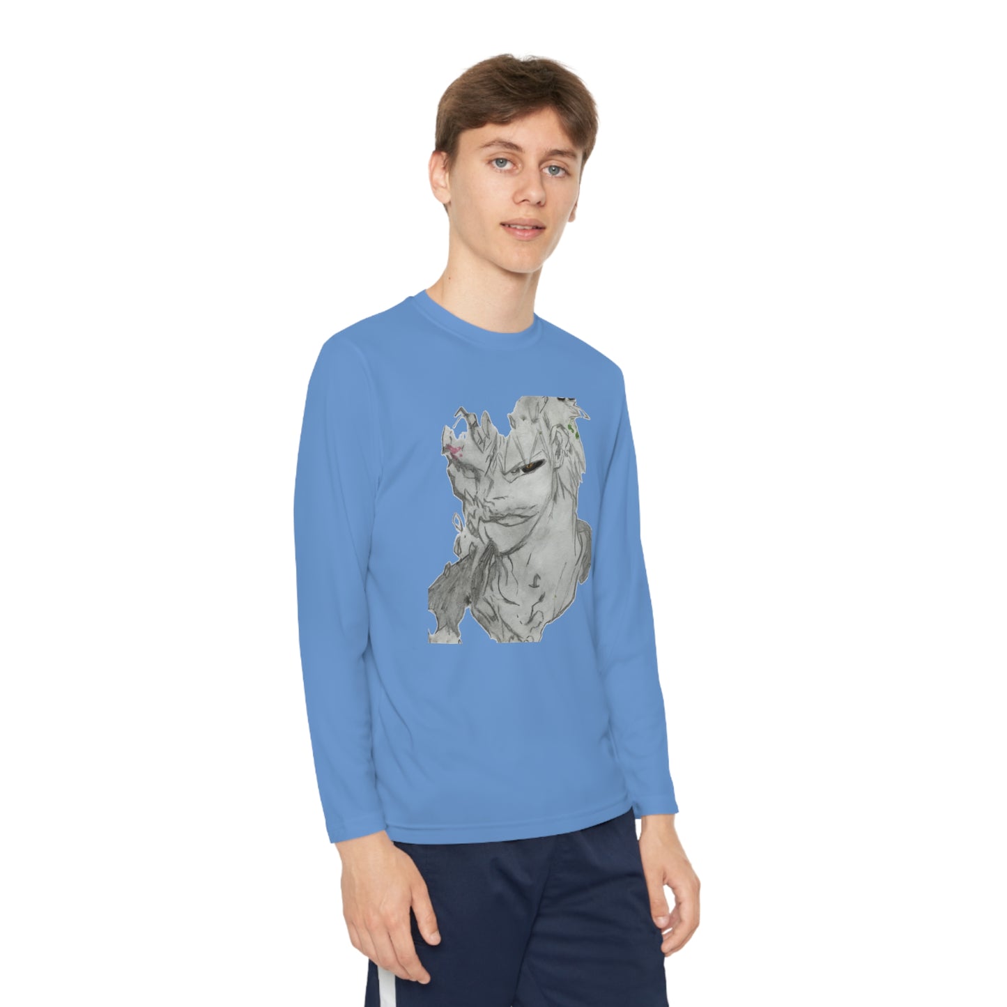 Anime Man Youth Long Sleeve Competitor Tee