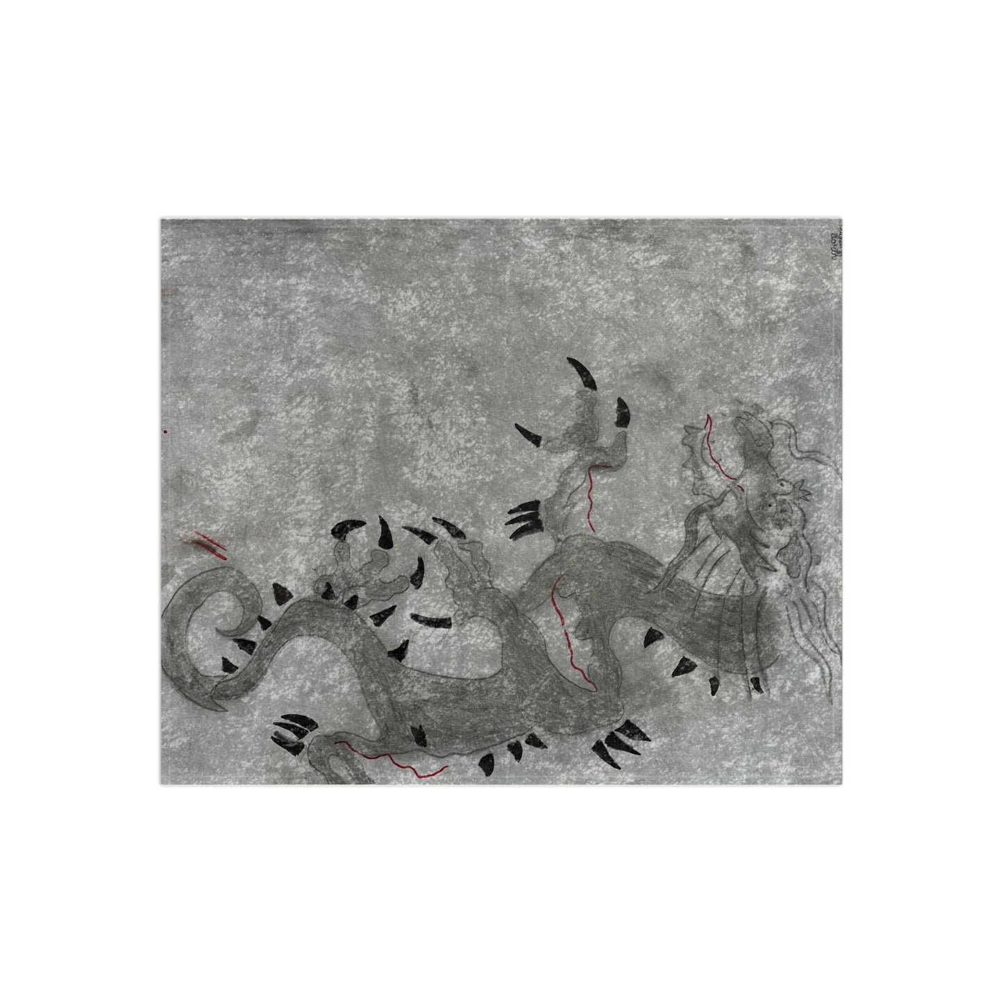 Dragon Anime Crushed Velvet Blanket