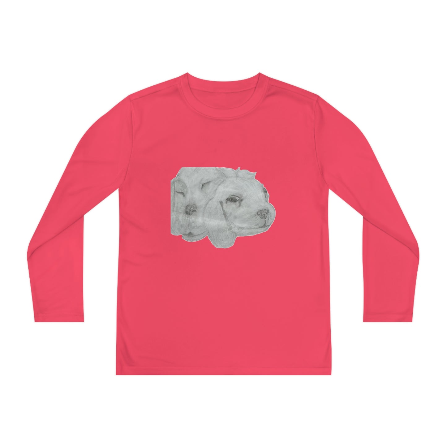 Dual Doggies Youth Long Sleeve Competitor Tee