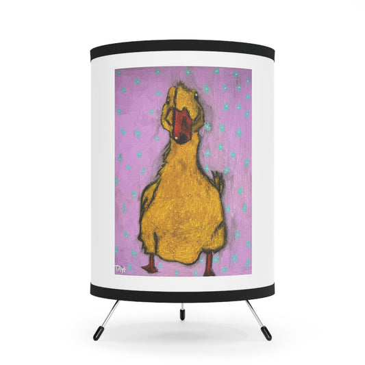 Lucky Duck Tripod Lamp with High-Res Printed Shade