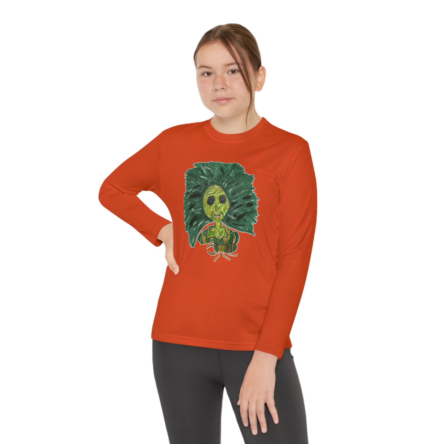 Green Lady Youth Long Sleeve Competitor Tee