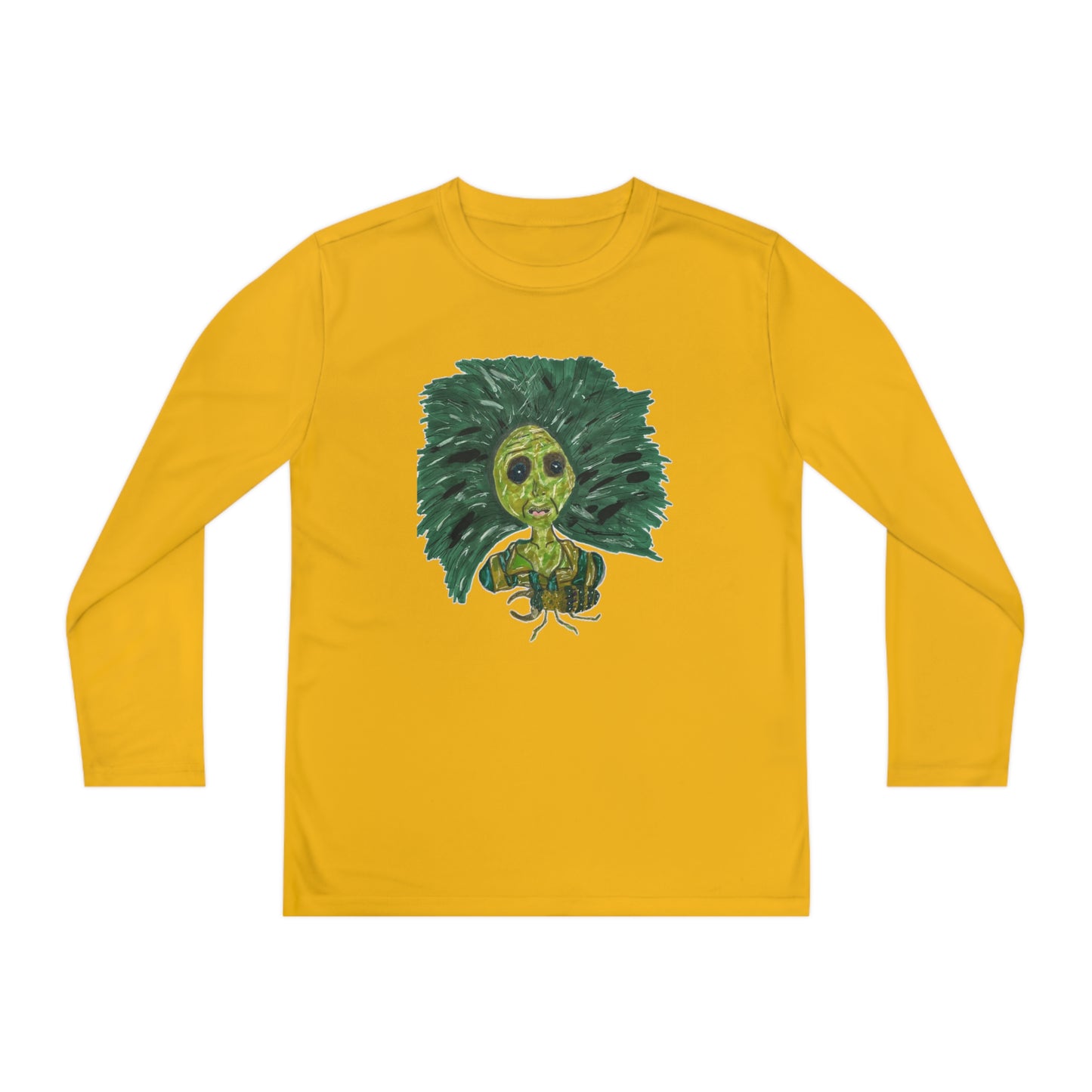 Green Lady Youth Long Sleeve Competitor Tee