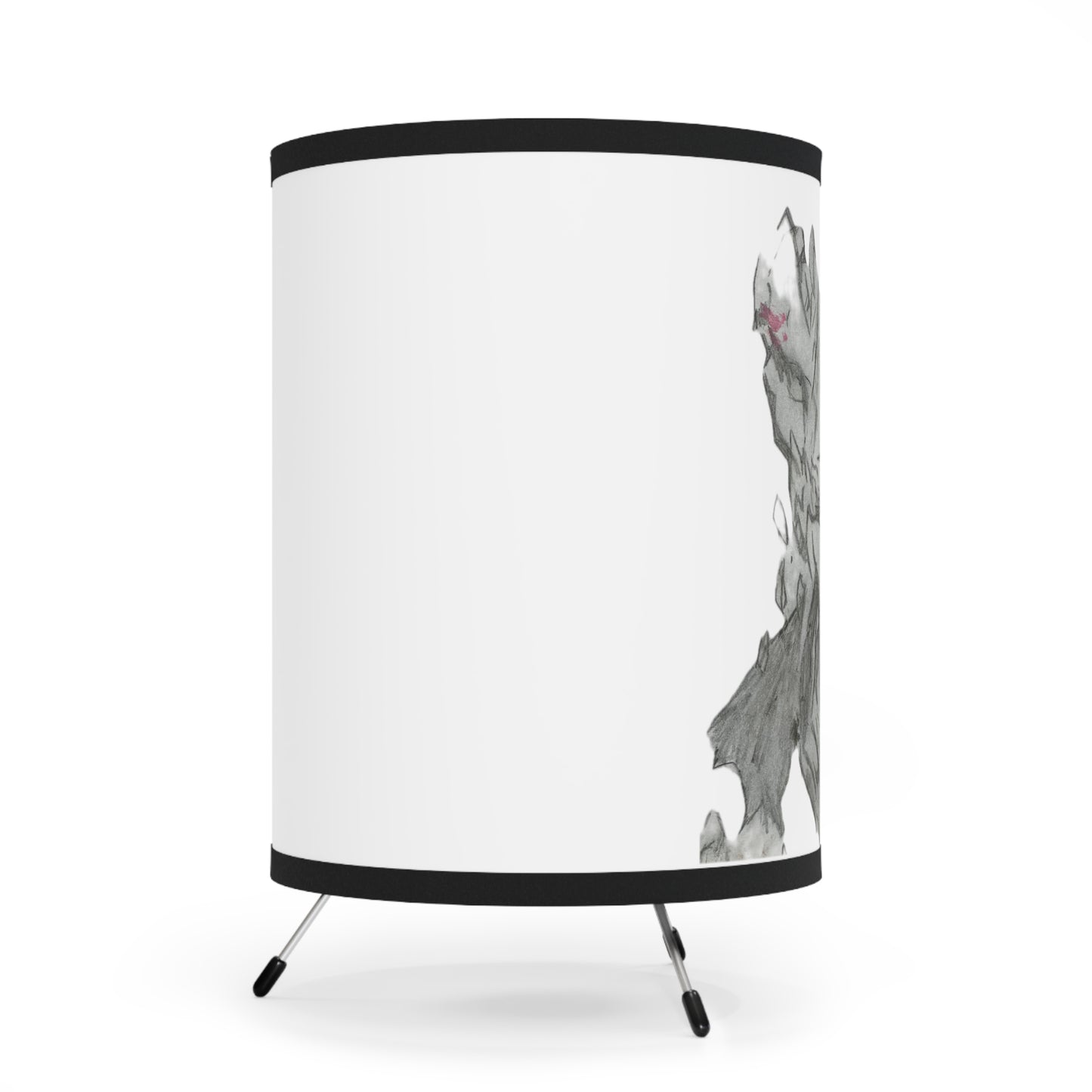 Anime Man Tripod Lamp with High-Res Printed Shade