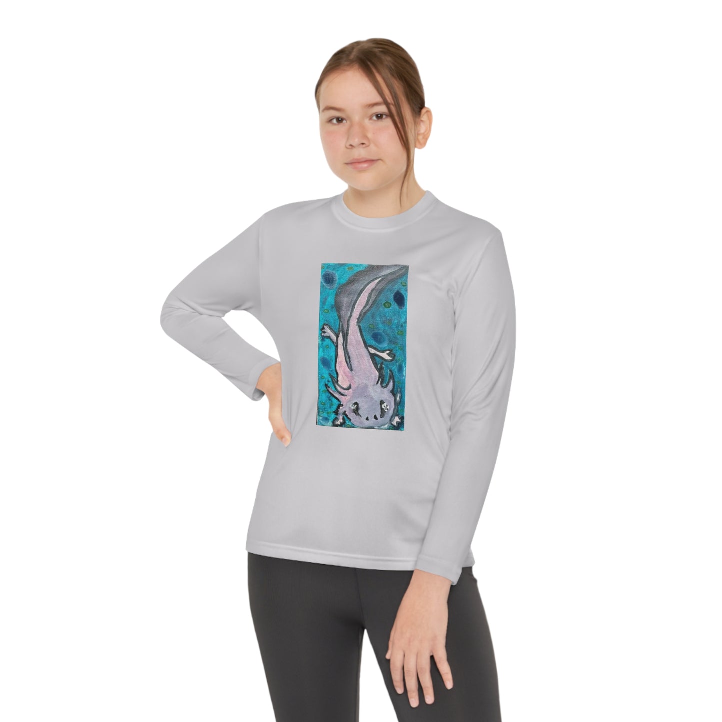 Amazing Axolotl Youth Long Sleeve Competitor Tee