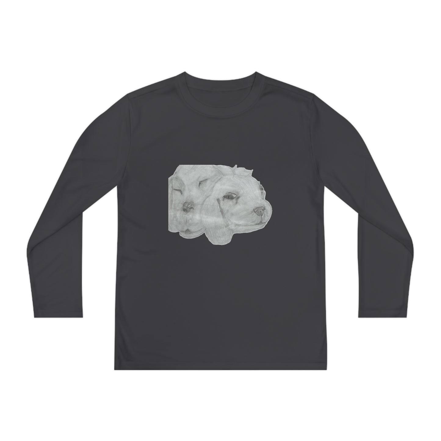 Dual Doggies Youth Long Sleeve Competitor Tee