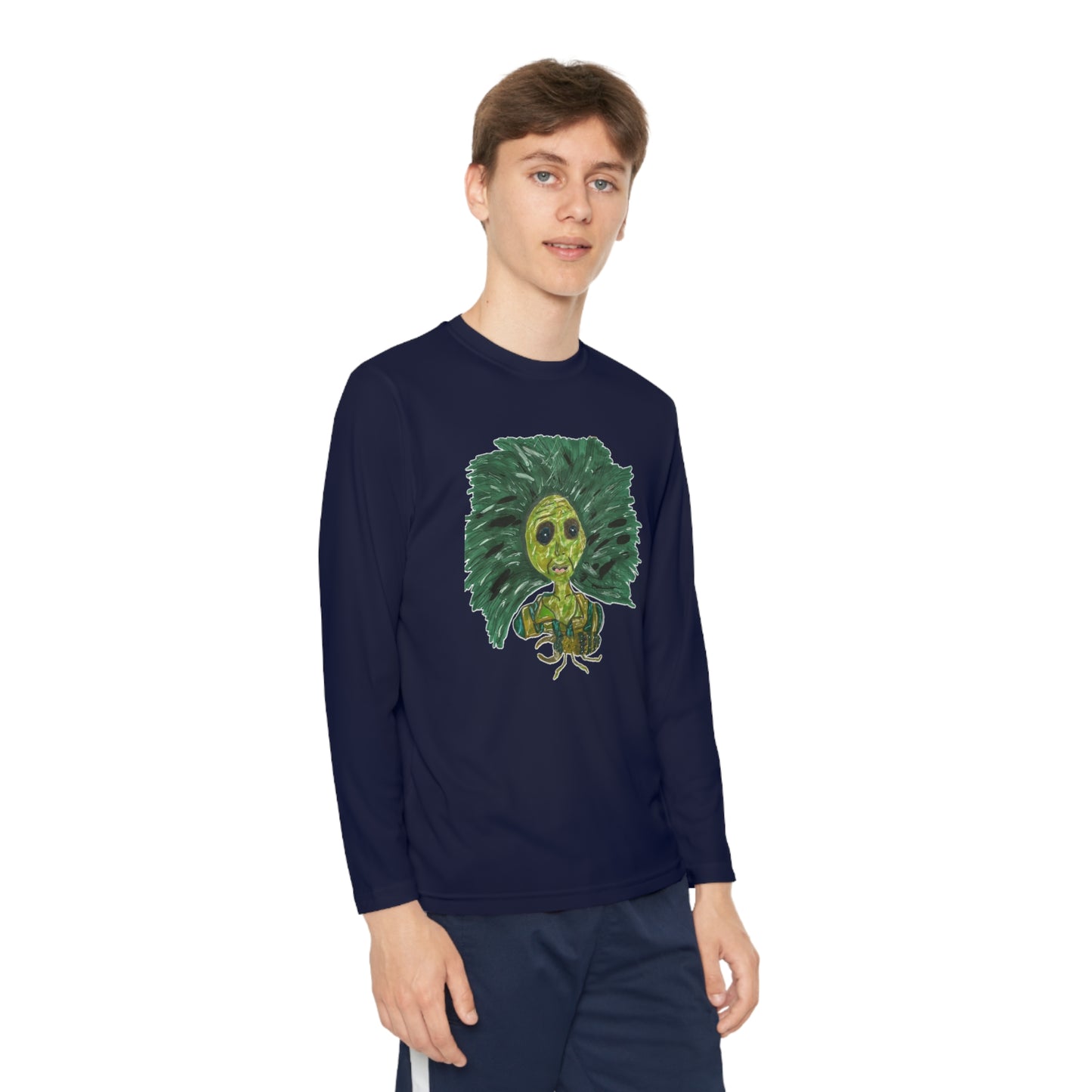 Green Lady Youth Long Sleeve Competitor Tee