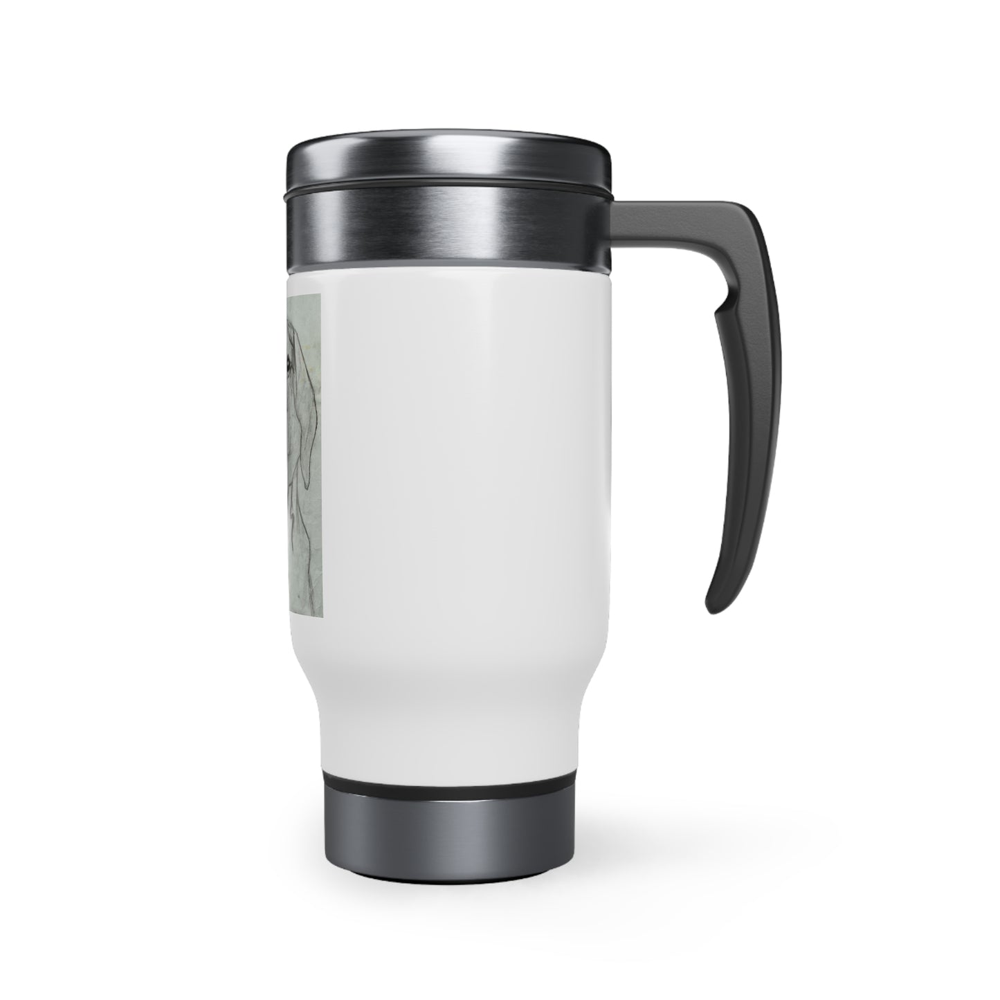 Dog Stainless Steel Travel Mug with Handle, 14oz