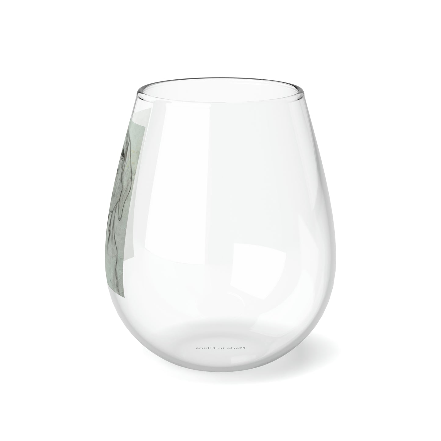 Dog Stemless Wine Glass, 11.75oz