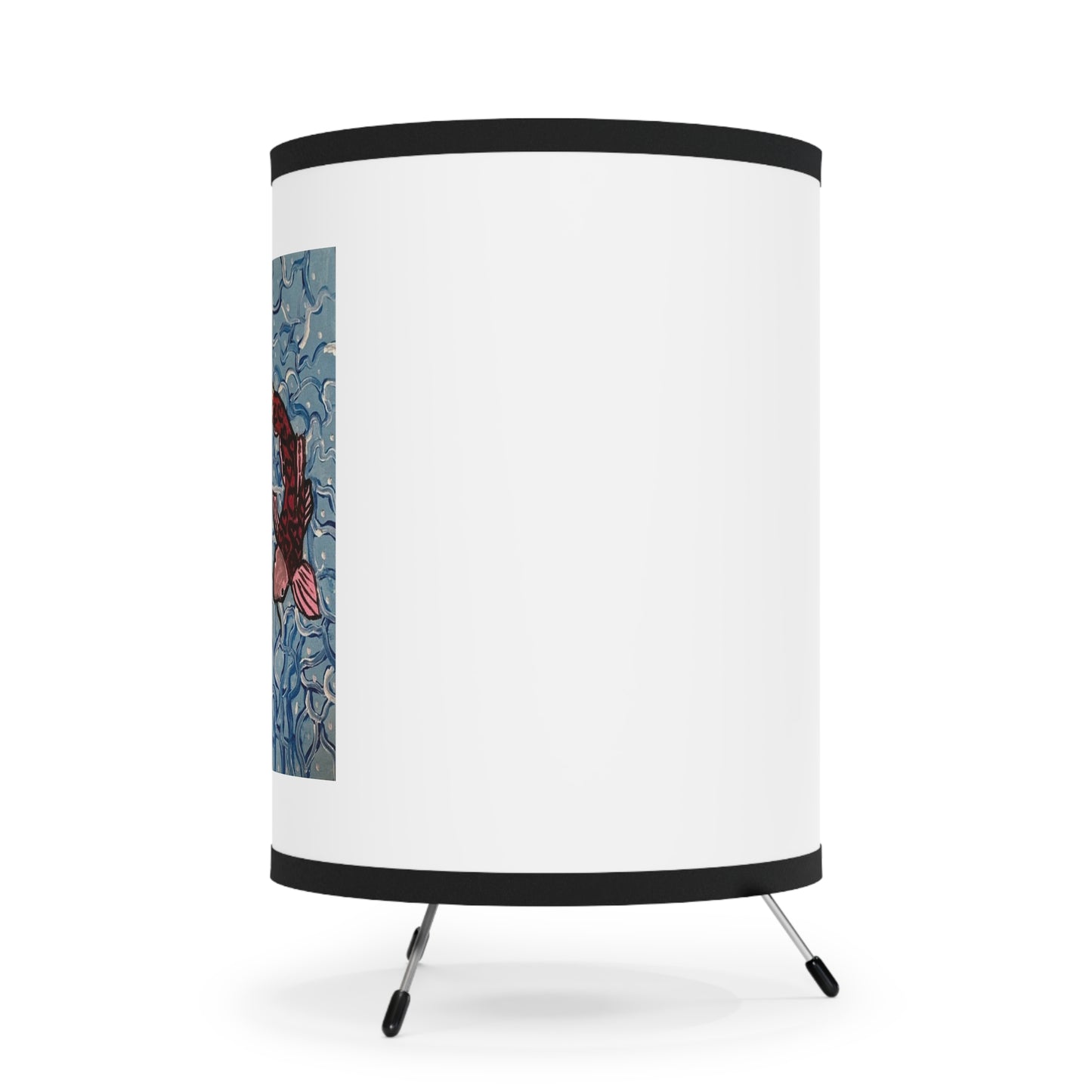 Koi Wonder Tripod Lamp with High-Res Printed Shade