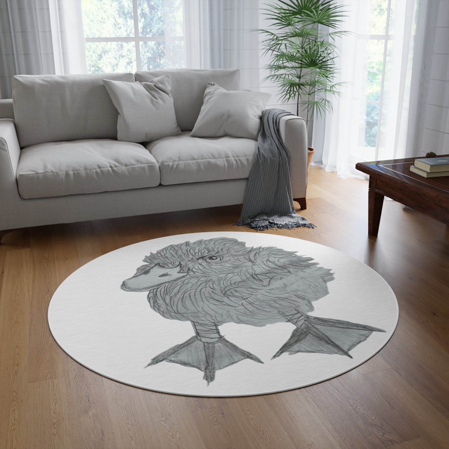 Baby Ducky Round Rug