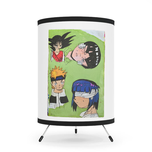 Anime Madness Tripod Lamp with High-Res Printed Shade
