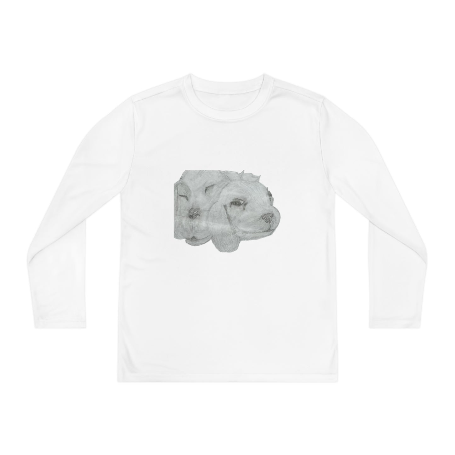 Dual Doggies Youth Long Sleeve Competitor Tee