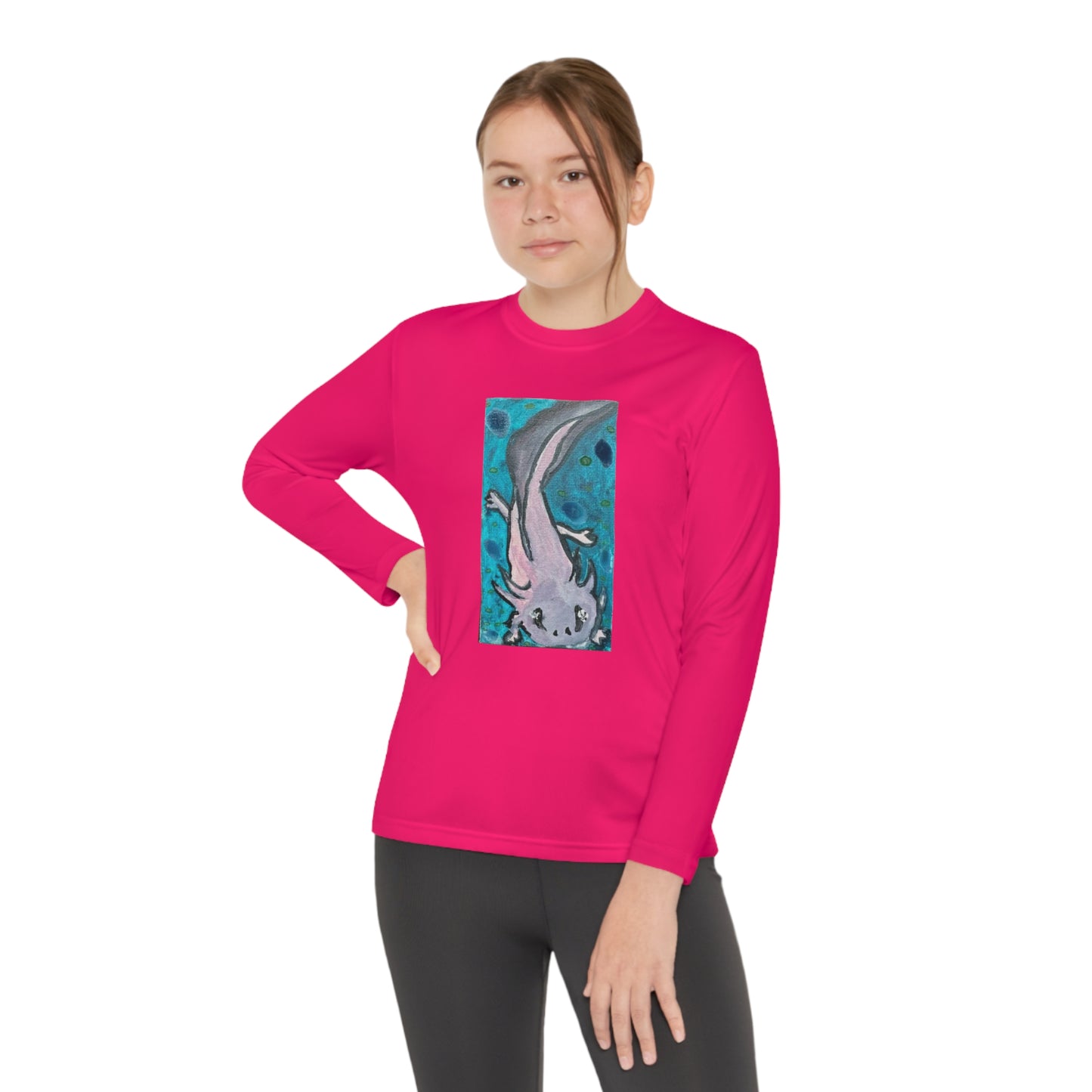 Amazing Axolotl Youth Long Sleeve Competitor Tee