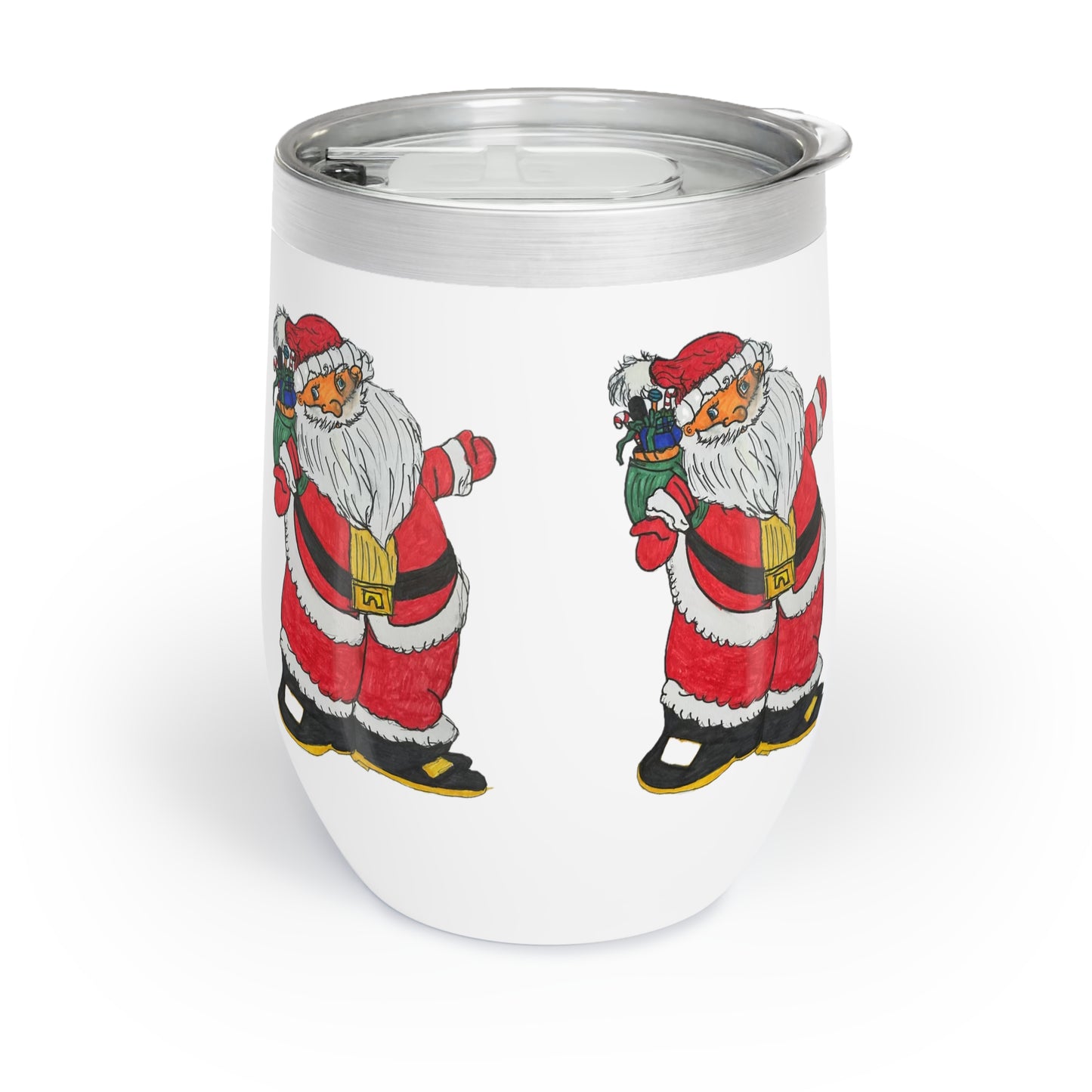 Bowl Full of Jelly Santa Chill Wine Tumbler