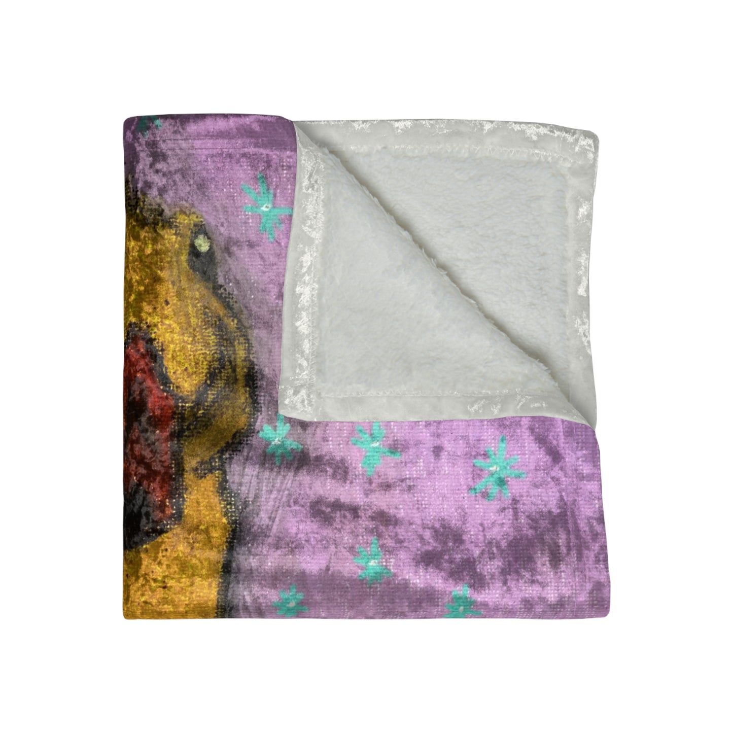 Lucky Duck Crushed Velvet Blanket