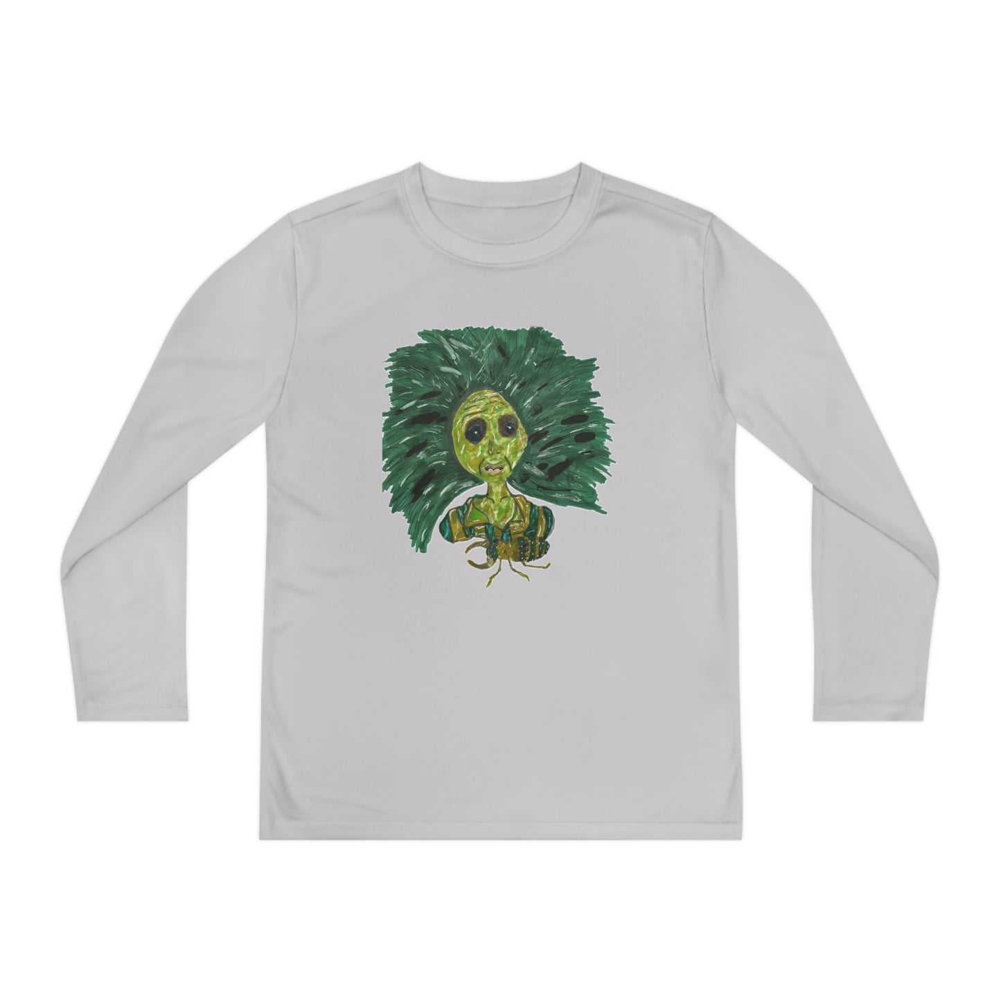 Green Lady Youth Long Sleeve Competitor Tee