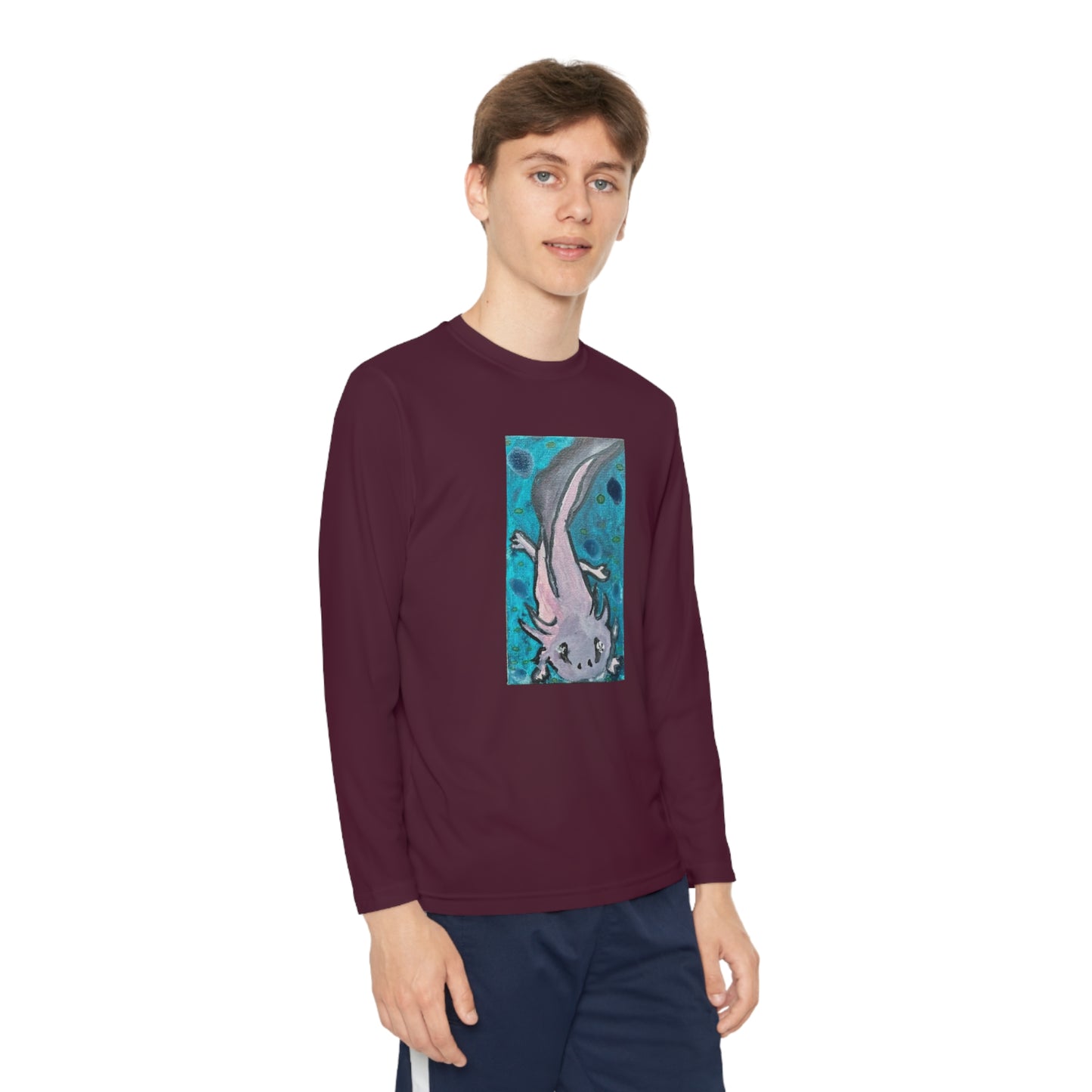 Amazing Axolotl Youth Long Sleeve Competitor Tee