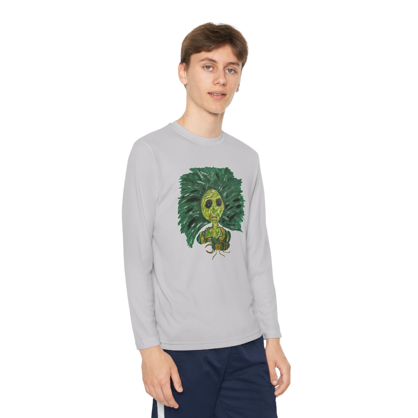 Green Lady Youth Long Sleeve Competitor Tee
