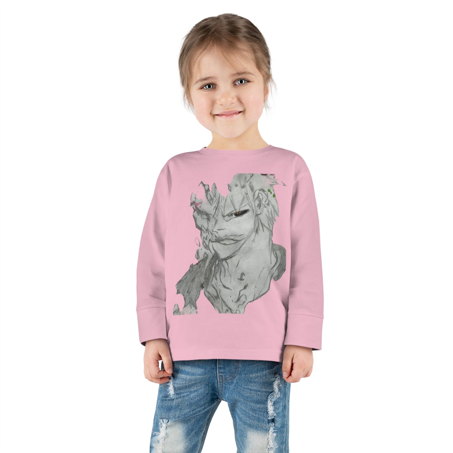 Anime Man Toddler Long Sleeve Tee