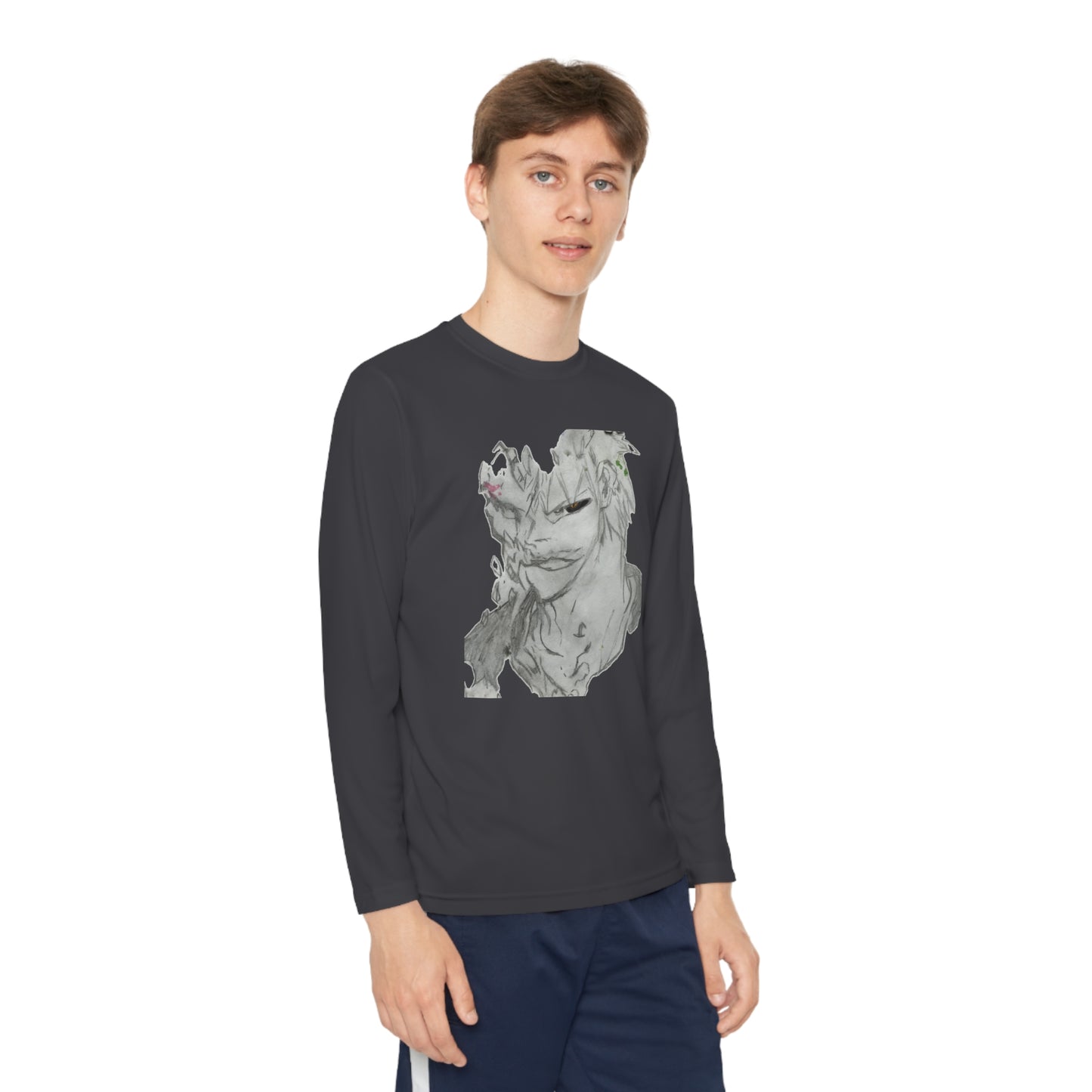 Anime Man Youth Long Sleeve Competitor Tee