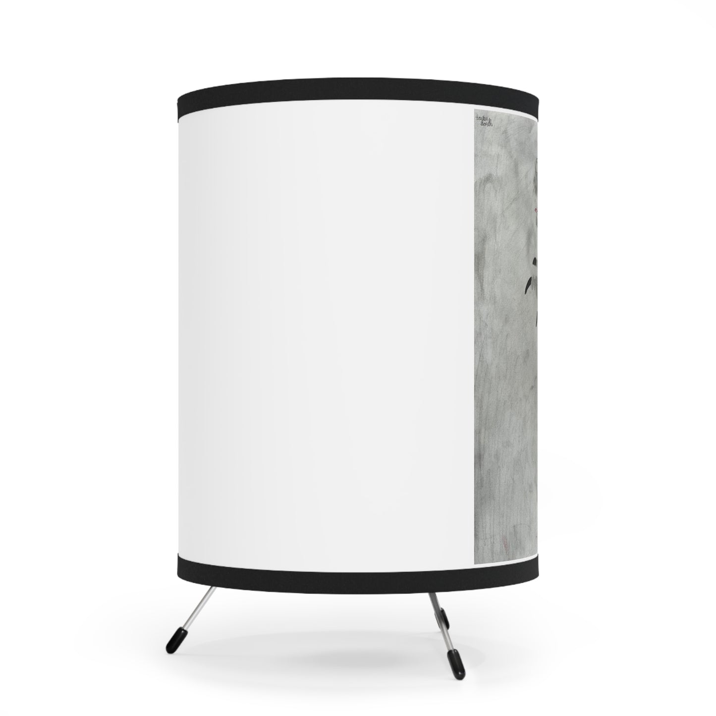 Dragon Tripod Lamp with High-Res Printed Shade