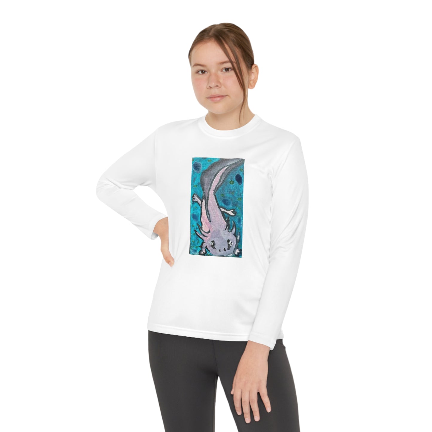 Amazing Axolotl Youth Long Sleeve Competitor Tee