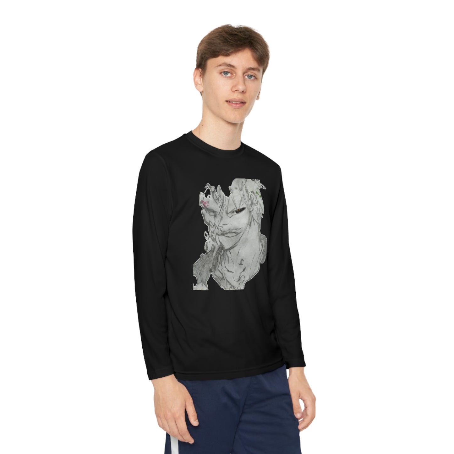 Anime Man Youth Long Sleeve Competitor Tee