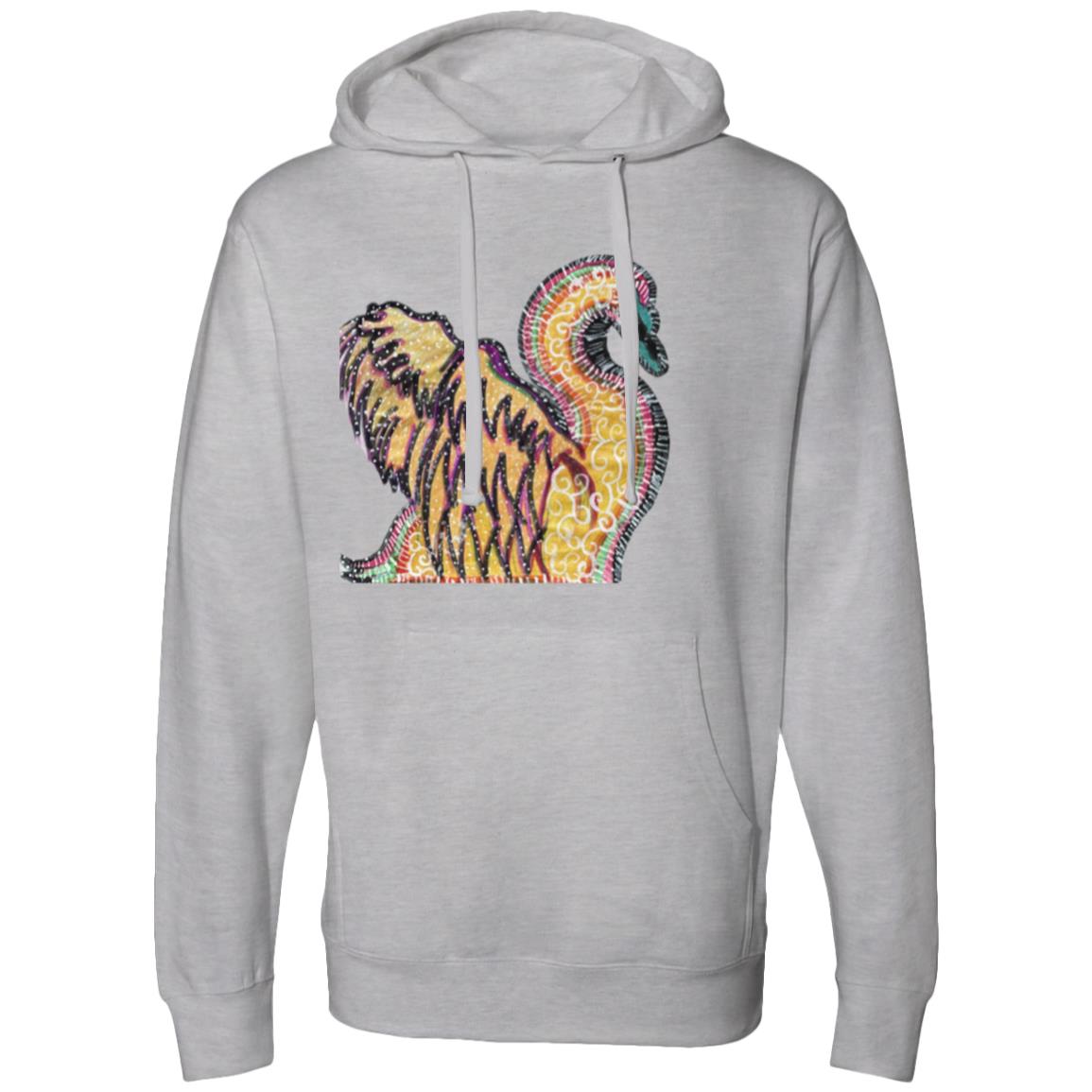 Psychedelic Swan Hooded Sweatshirt