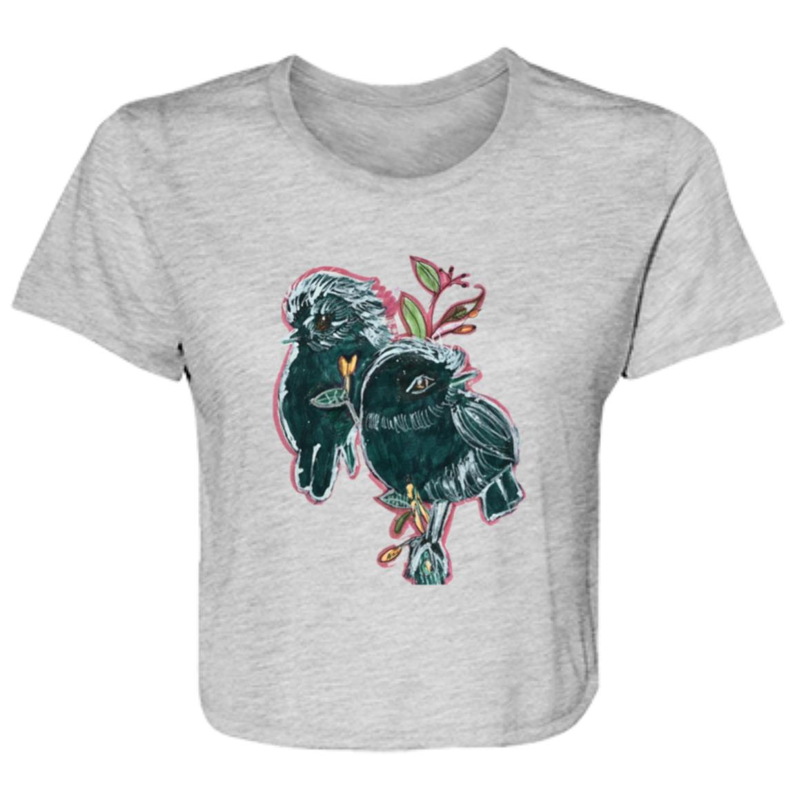 Ladies' Flowy Cropped Tee