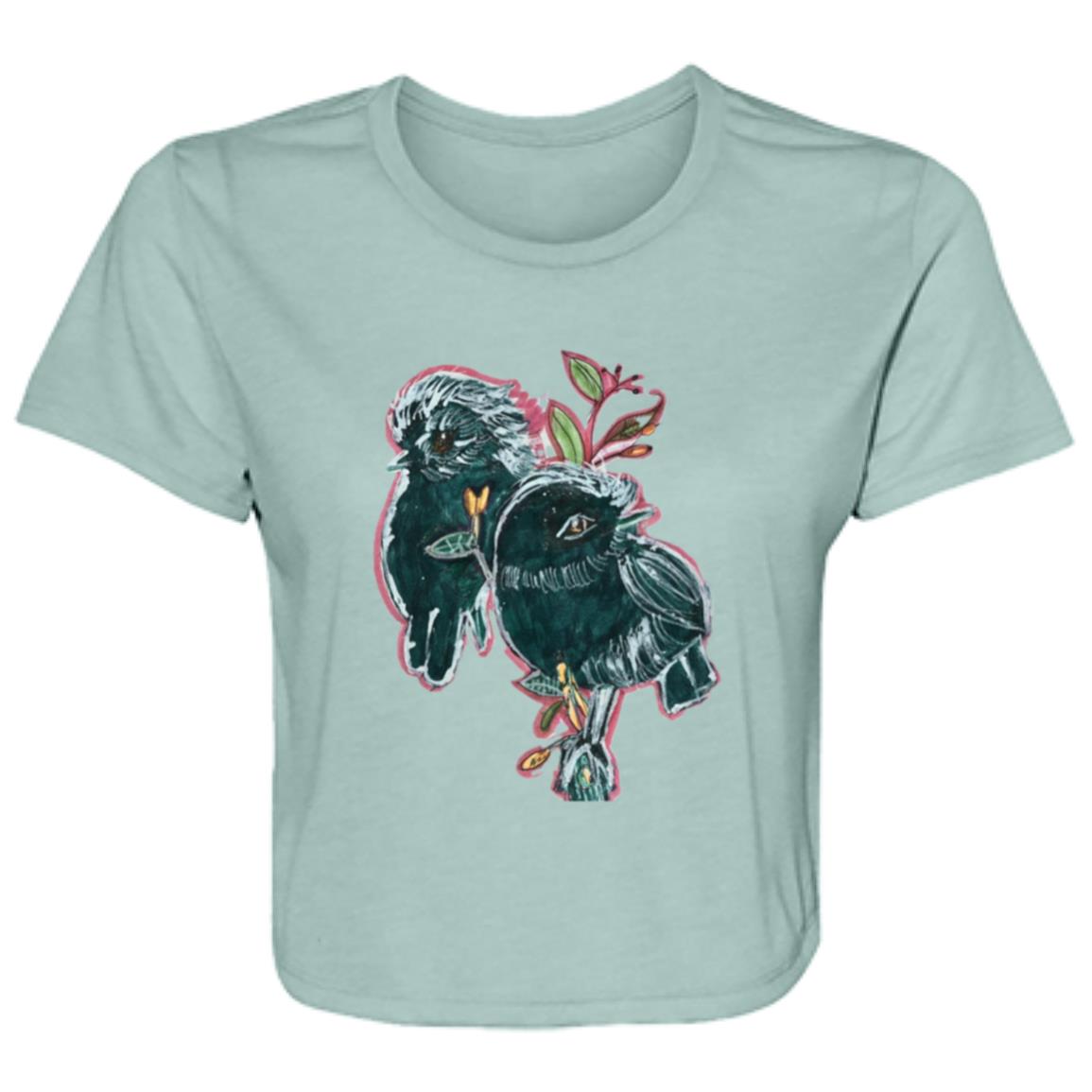 Ladies' Flowy Cropped Tee